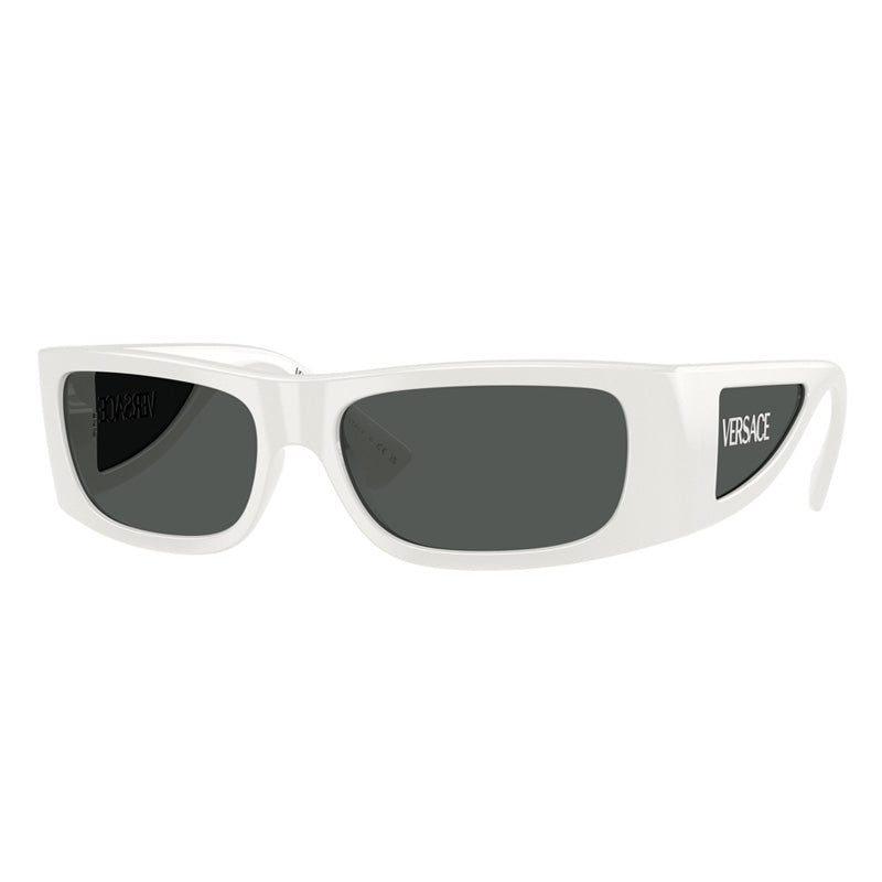 Gafas color gris oscuro y blanco