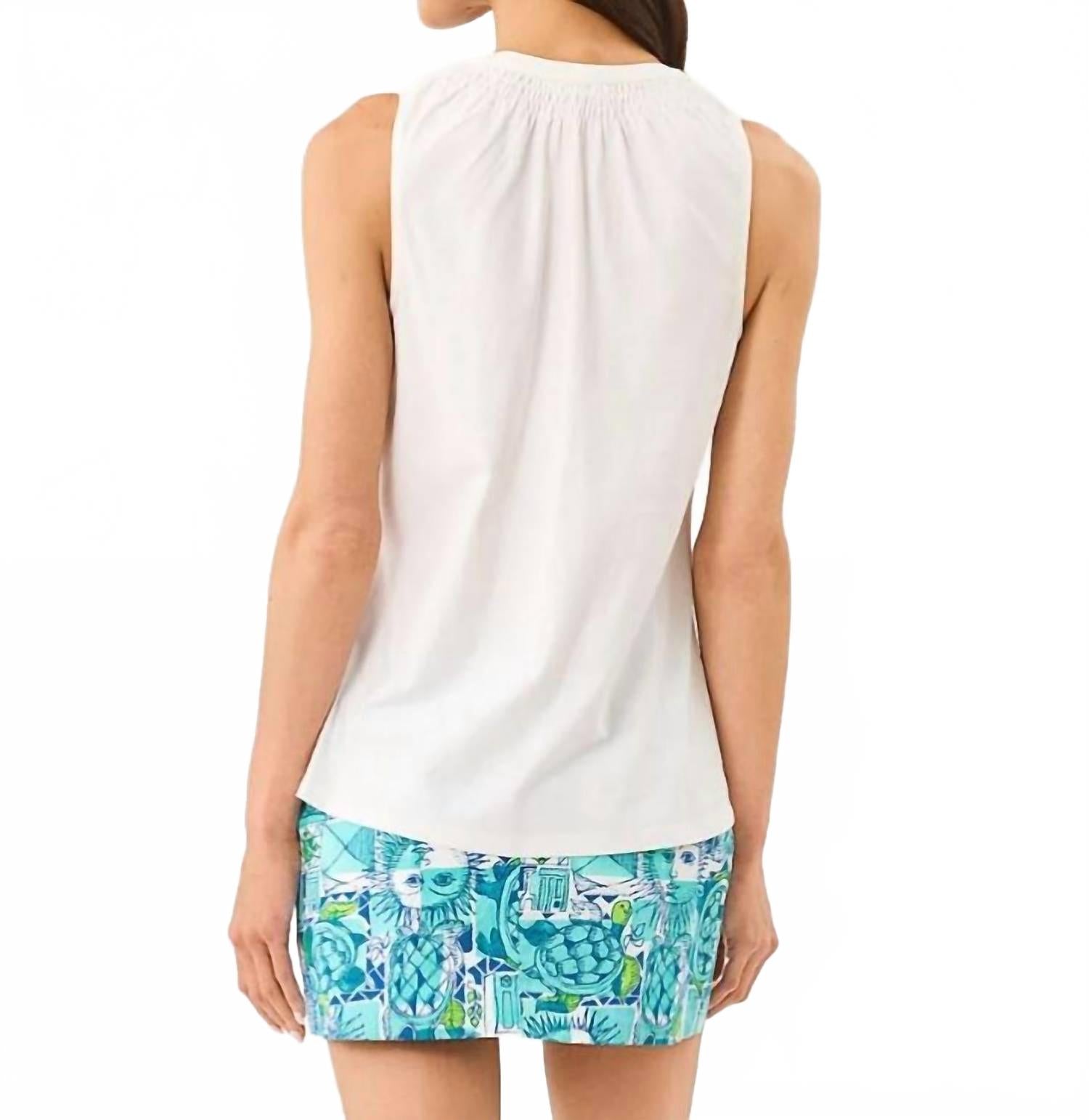 Top color blanco
