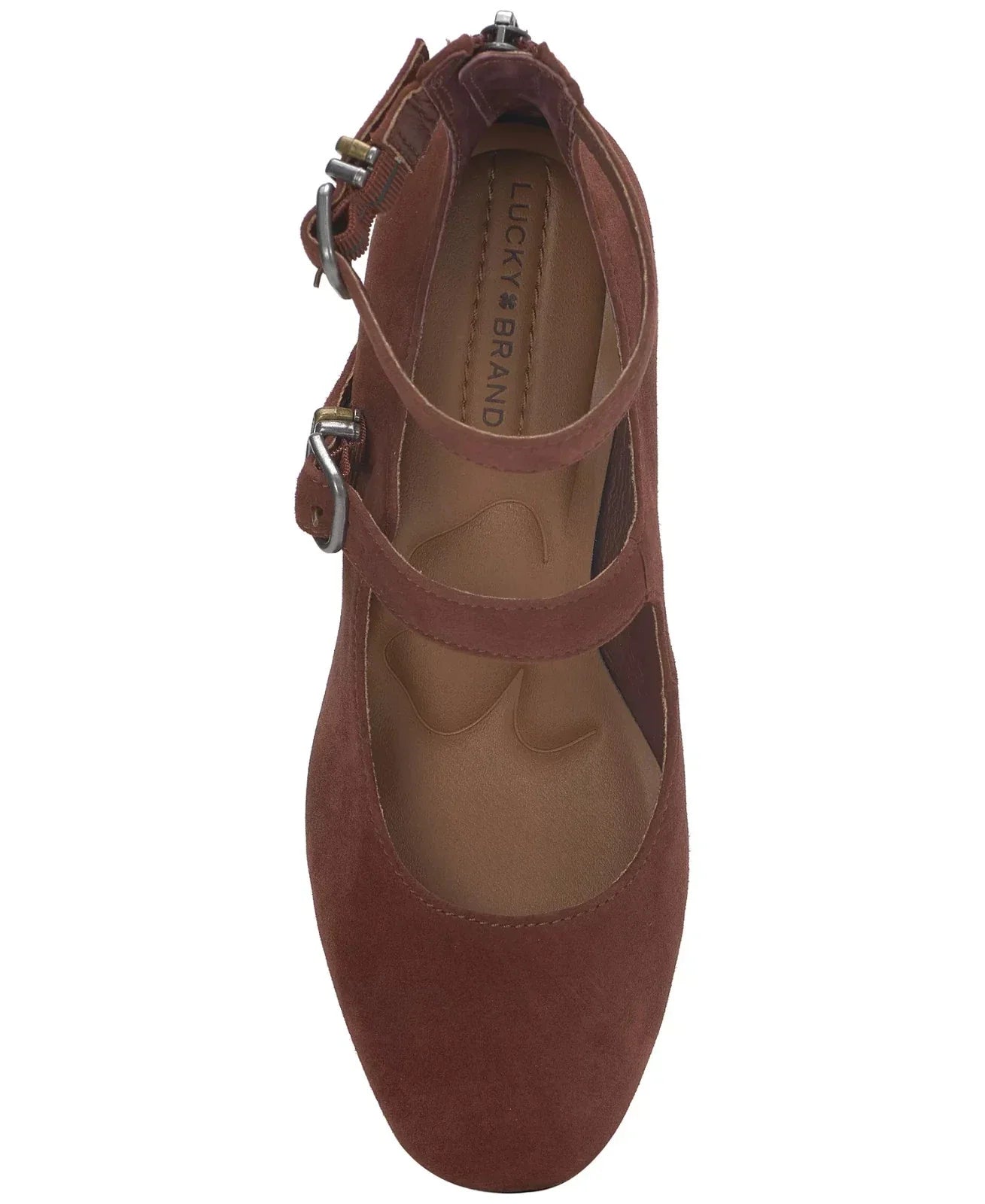 Tacones de mujer de gamuza color café