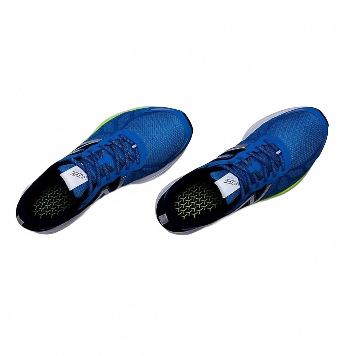 Tenis para correr de hombre color azul y amarillo