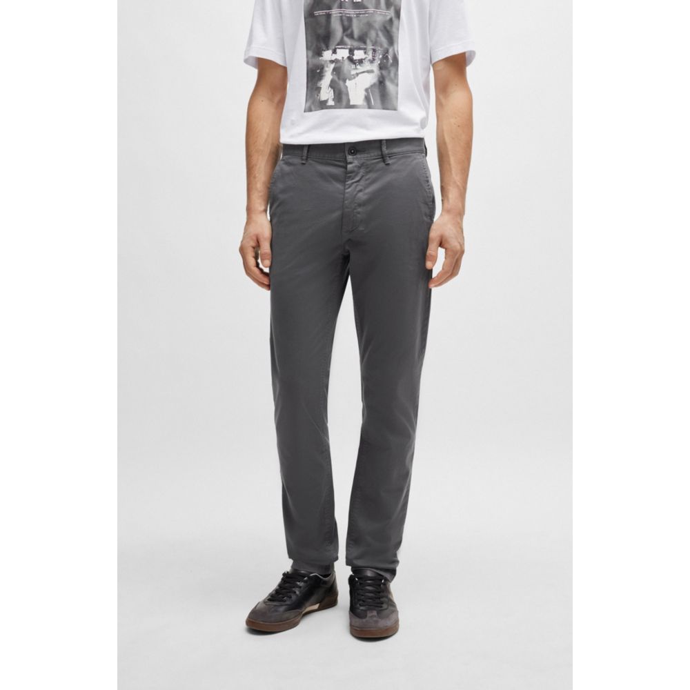 Pantalón de algodón de corte ajustado