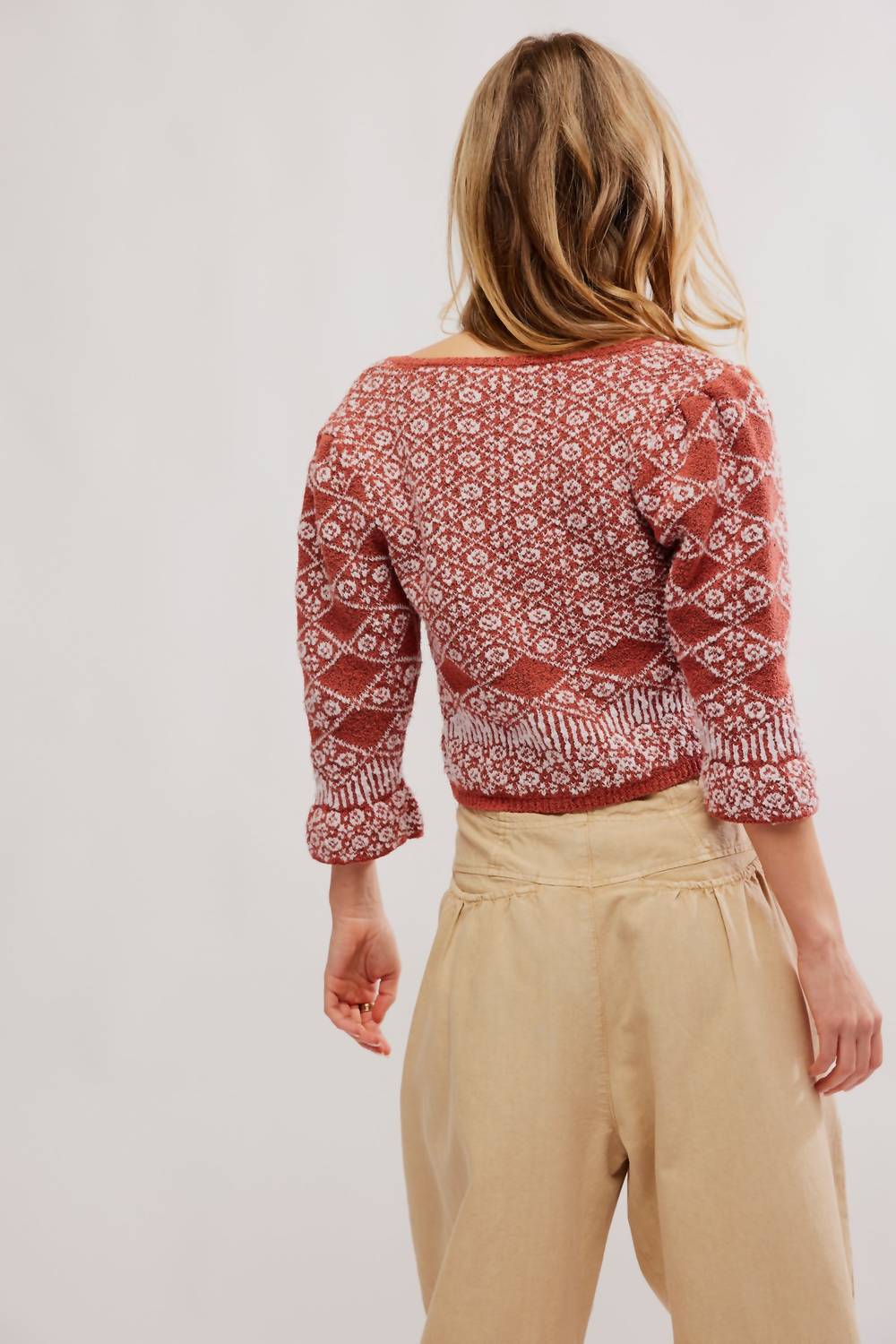 Cárdigan con estampado floral