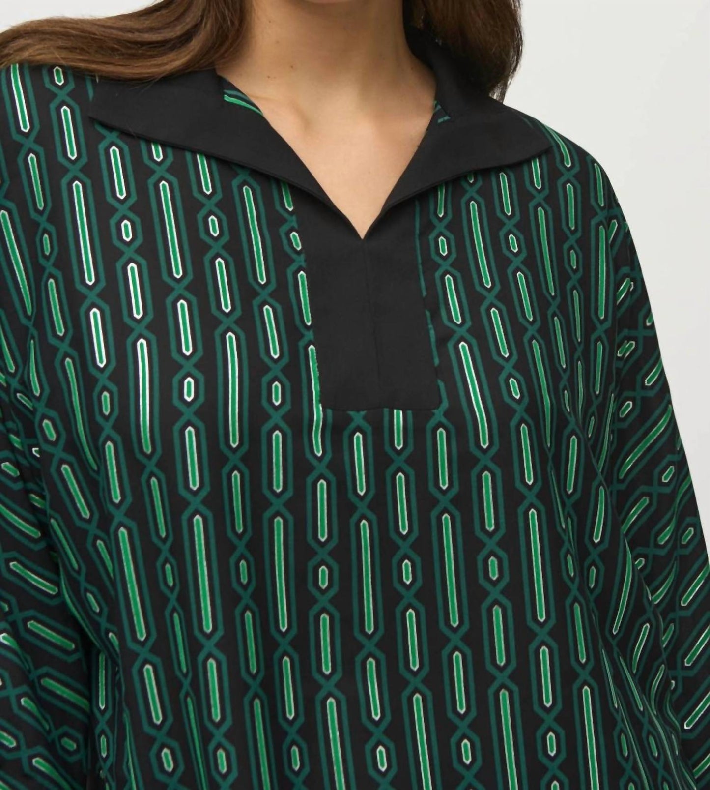 Top color negro y verde