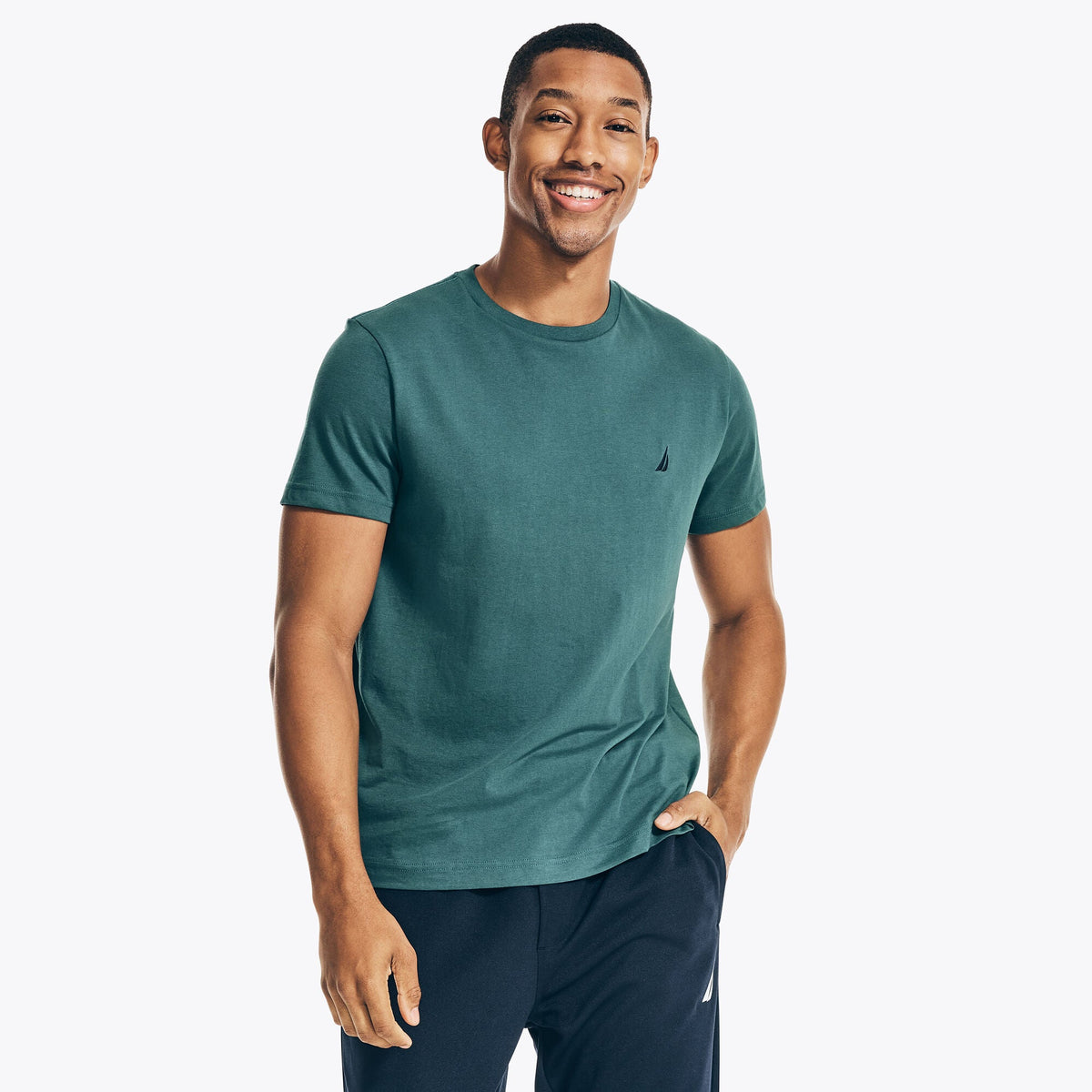 Camiseta de hombre con cuello redondo