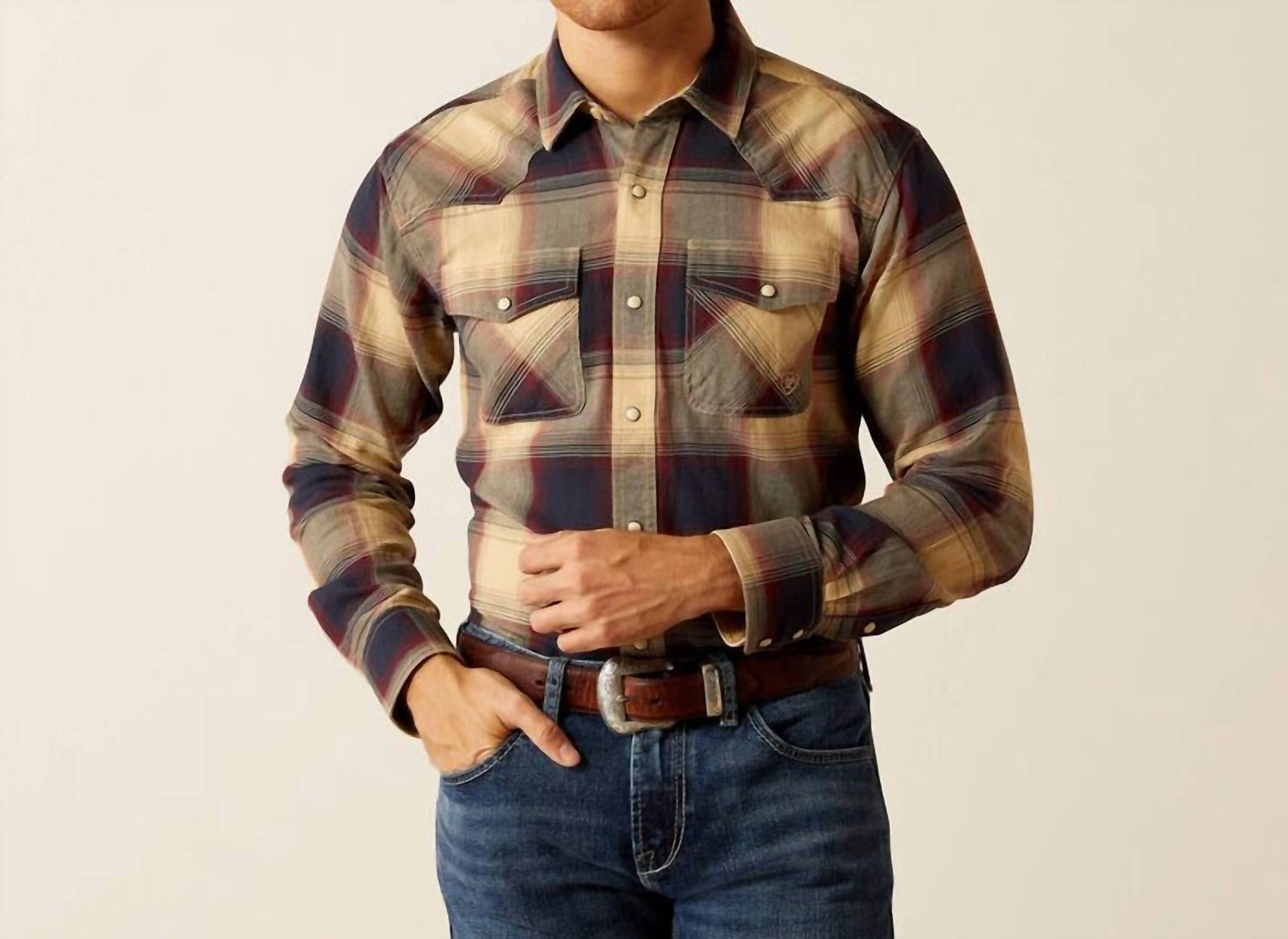 Camisa color caqui