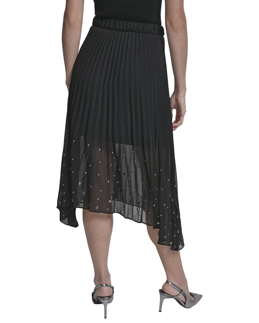 Falda de lino midi