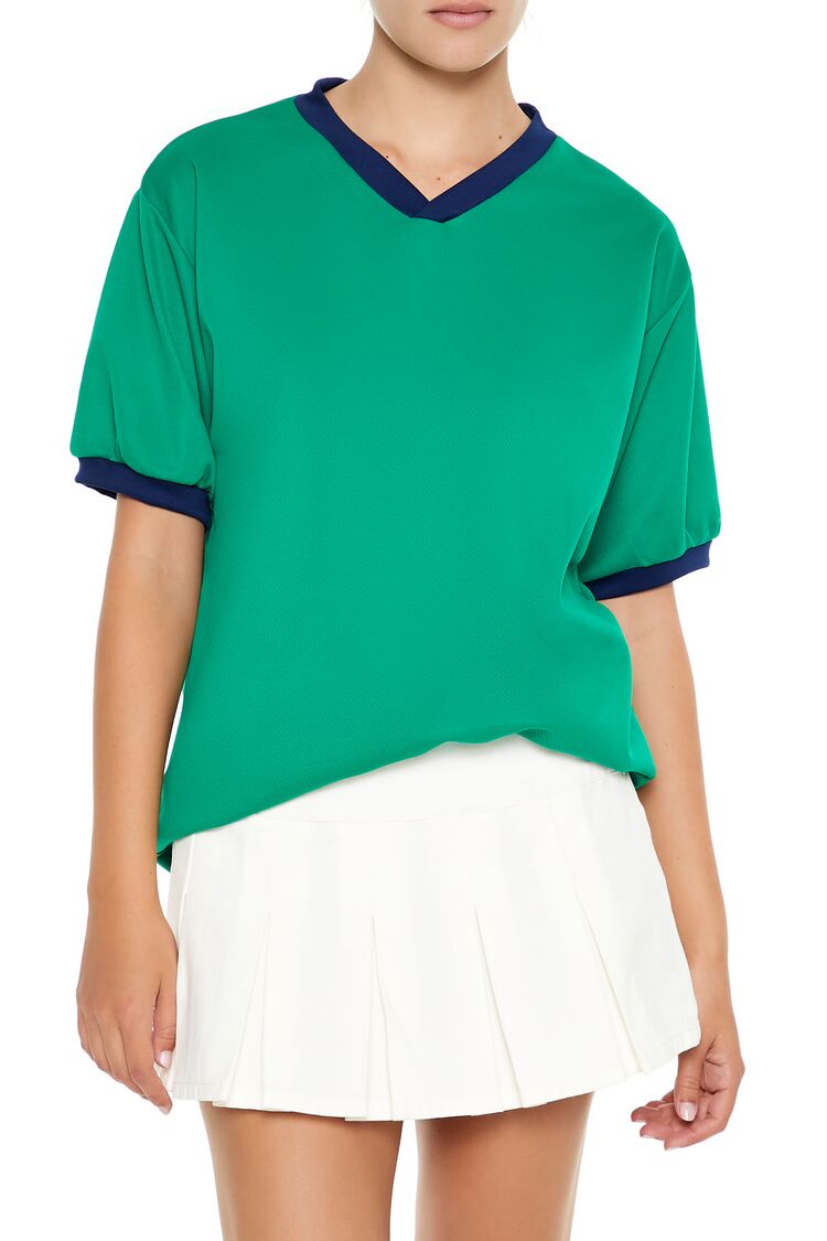 Camiseta con cuello en V