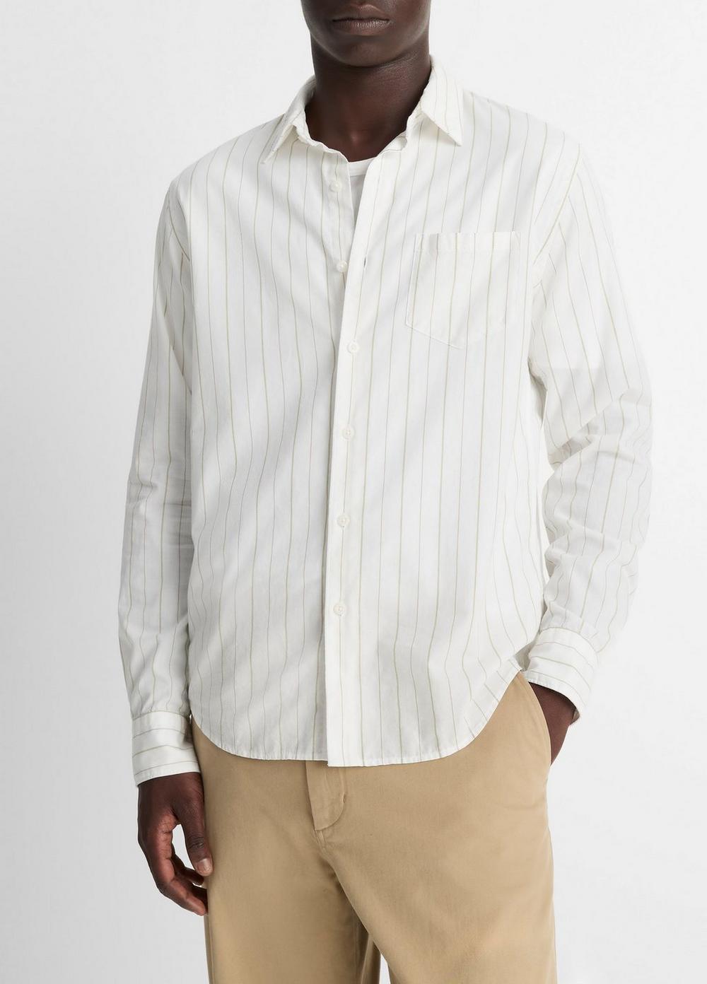 Camisa de algodón a rayas