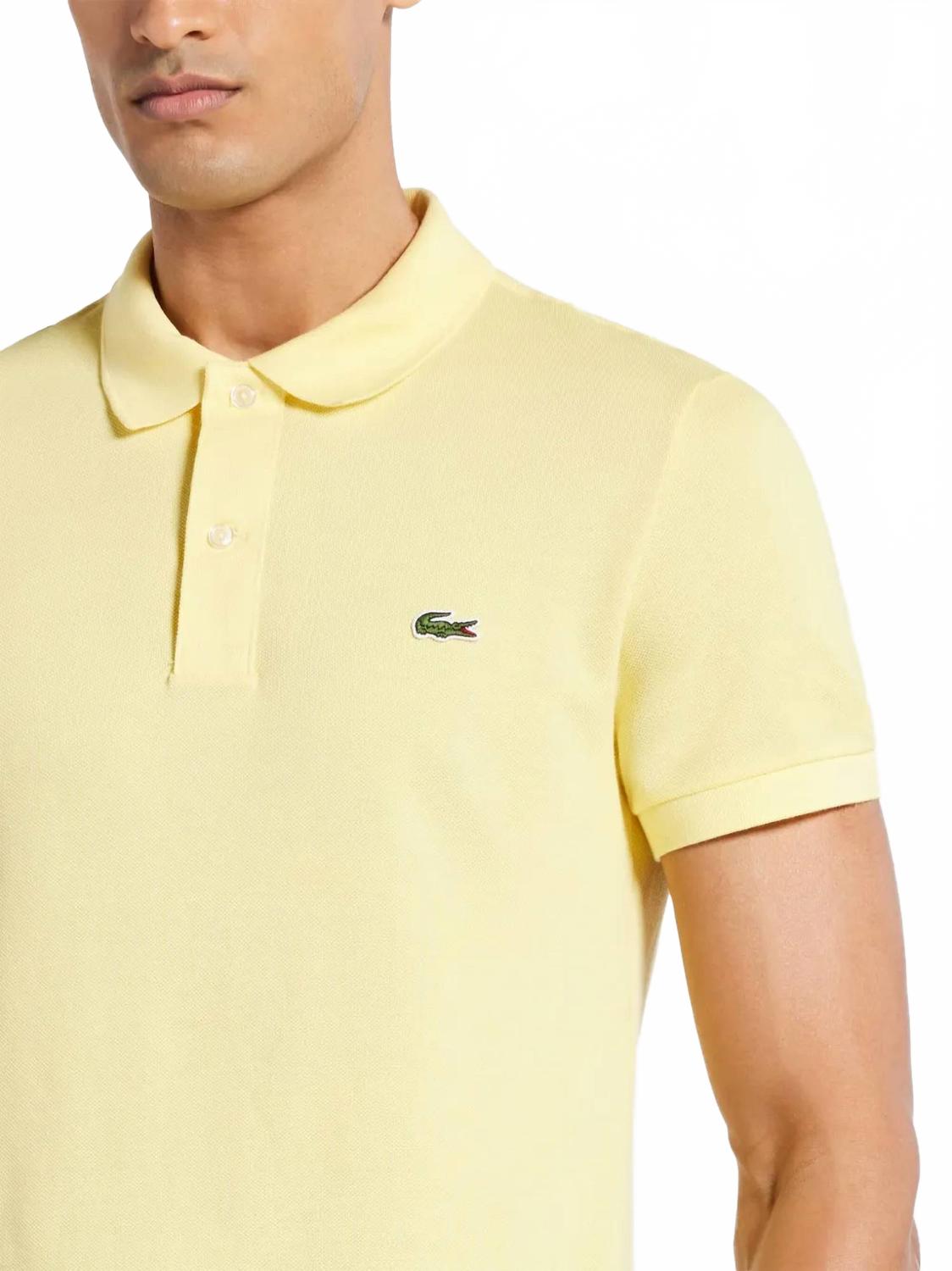 Polo de hombre de manga corta color amarillo