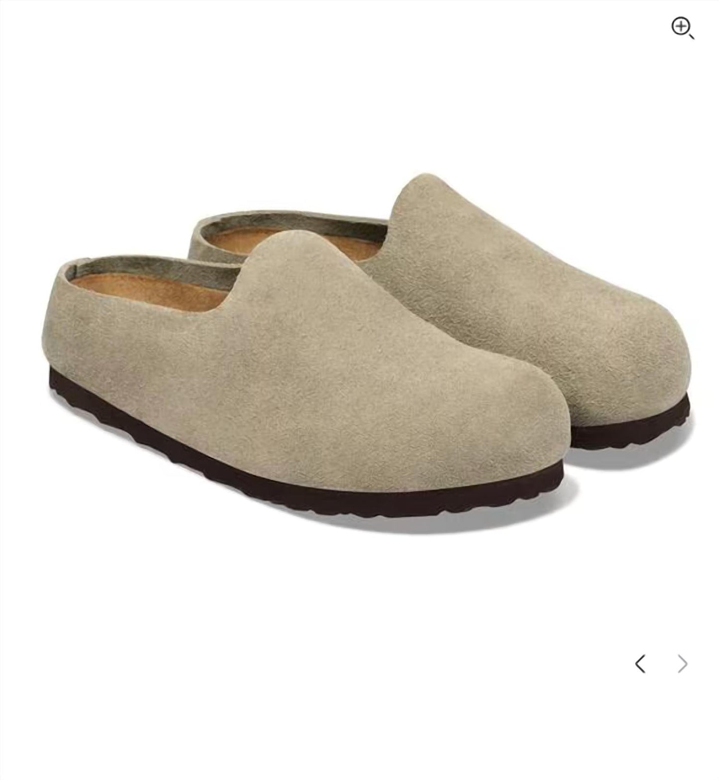Zuecos de mujer color taupe