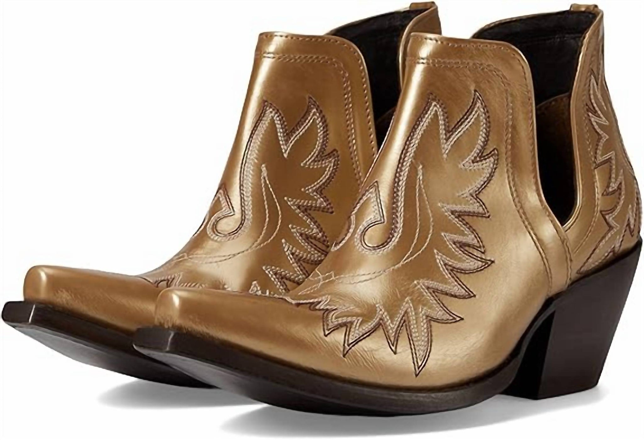 Botas de mujer color dorado