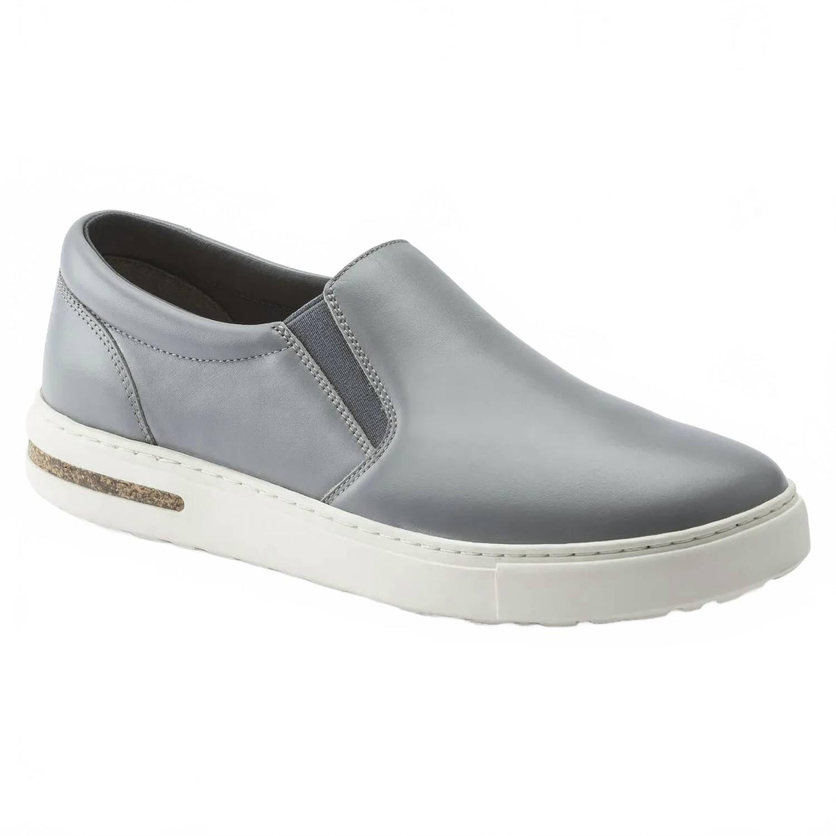 Zapatos de mujer de cuero color gris