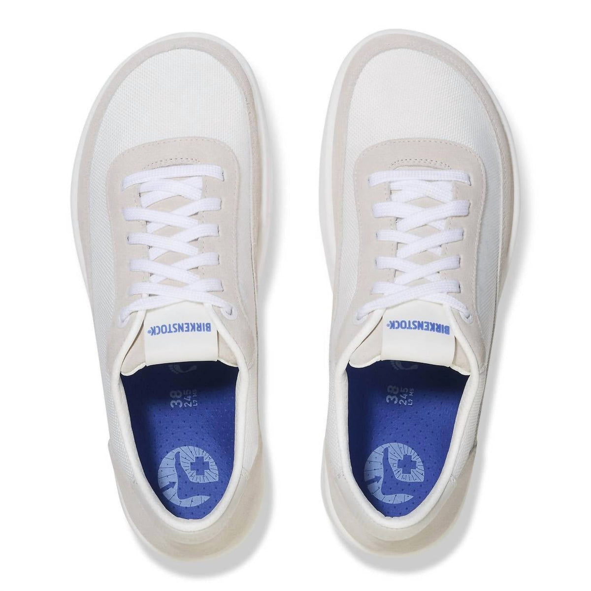 Tenis unisex con cordones color blanco