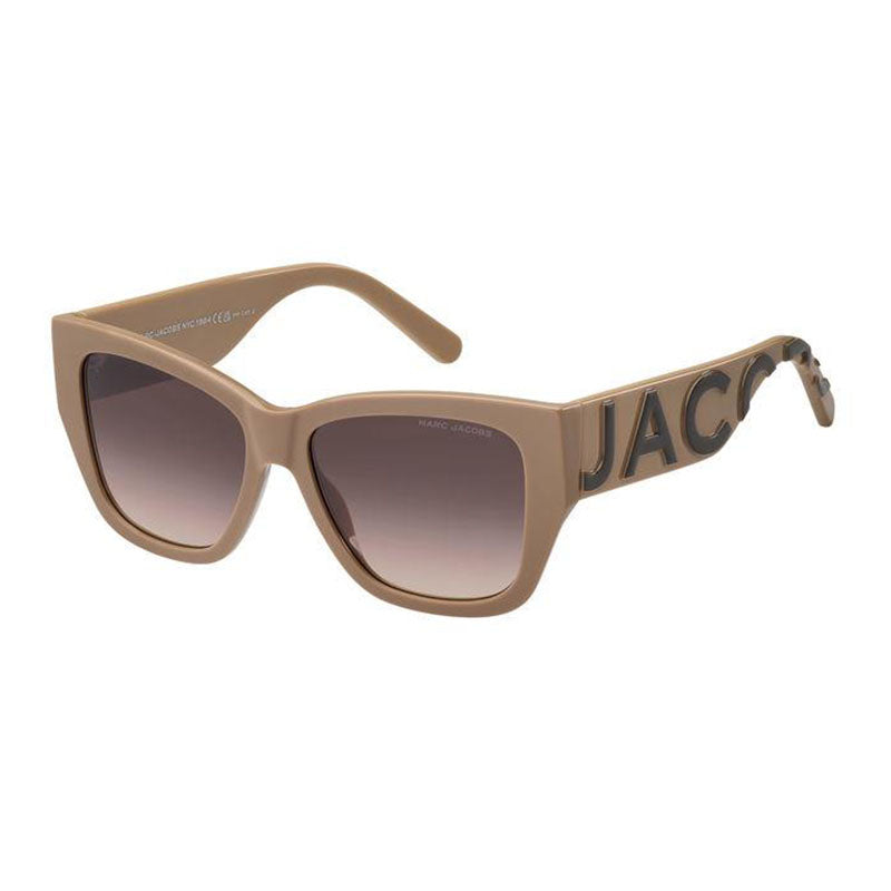 Gafas color café y nude
