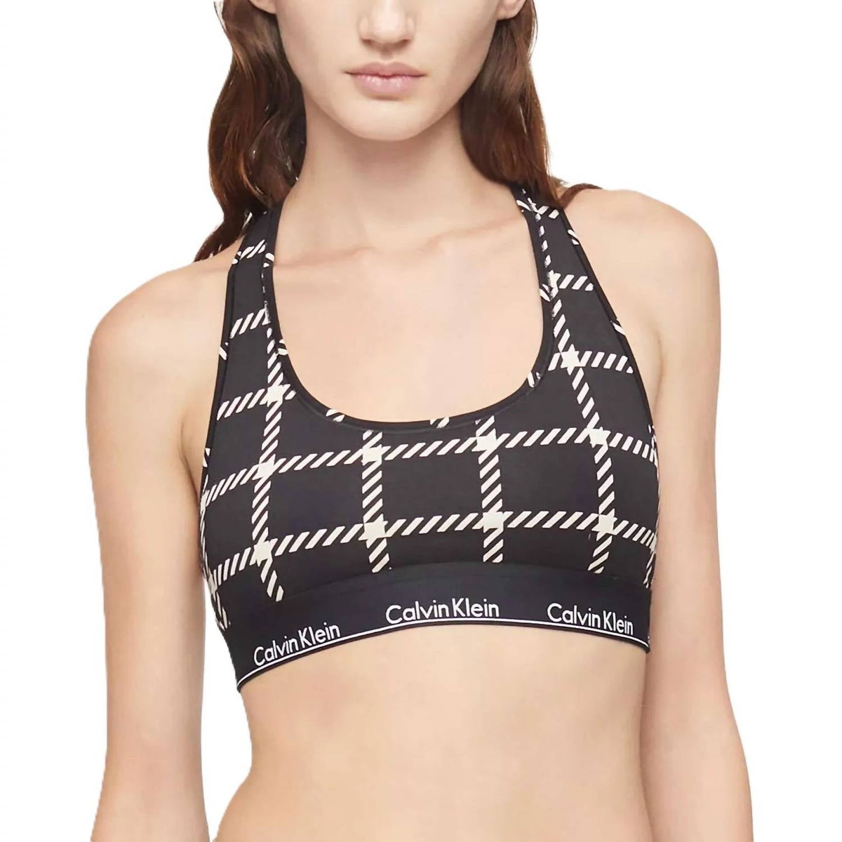 Bralette de algodón color negro