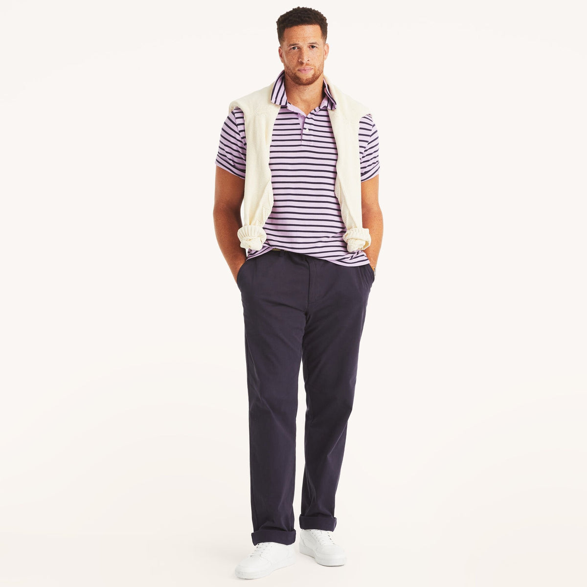 Polo de hombre a rayas