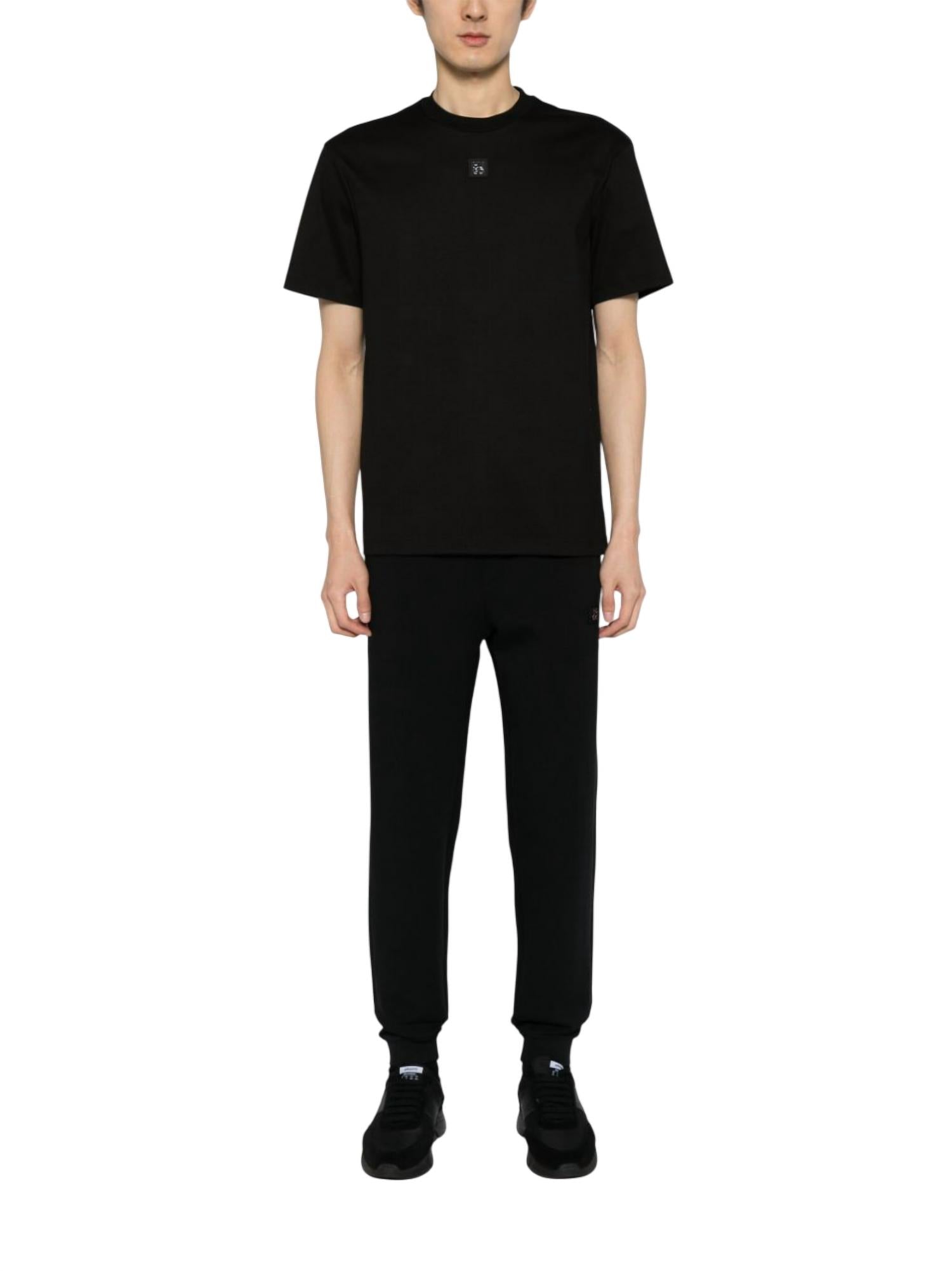 Pantalón deportivo de hombre de algodón color negro