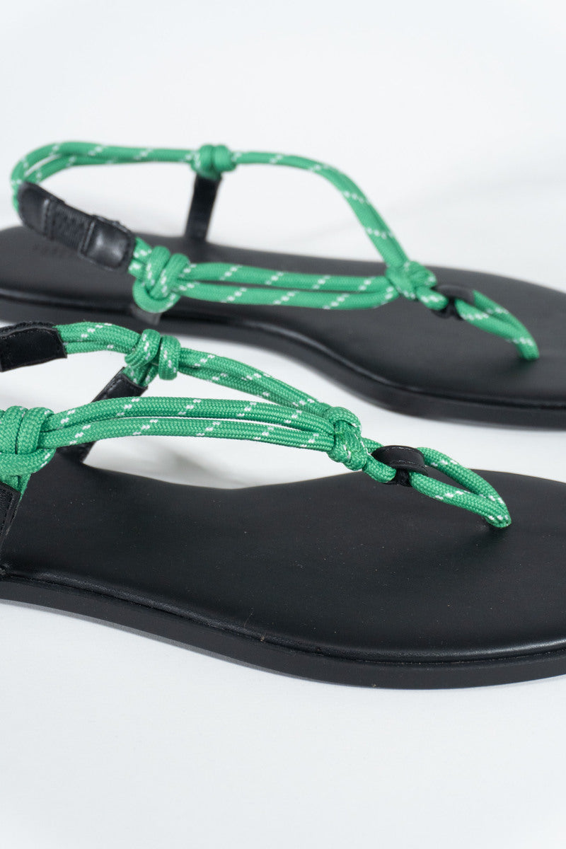 Sandalias de efecto cuero