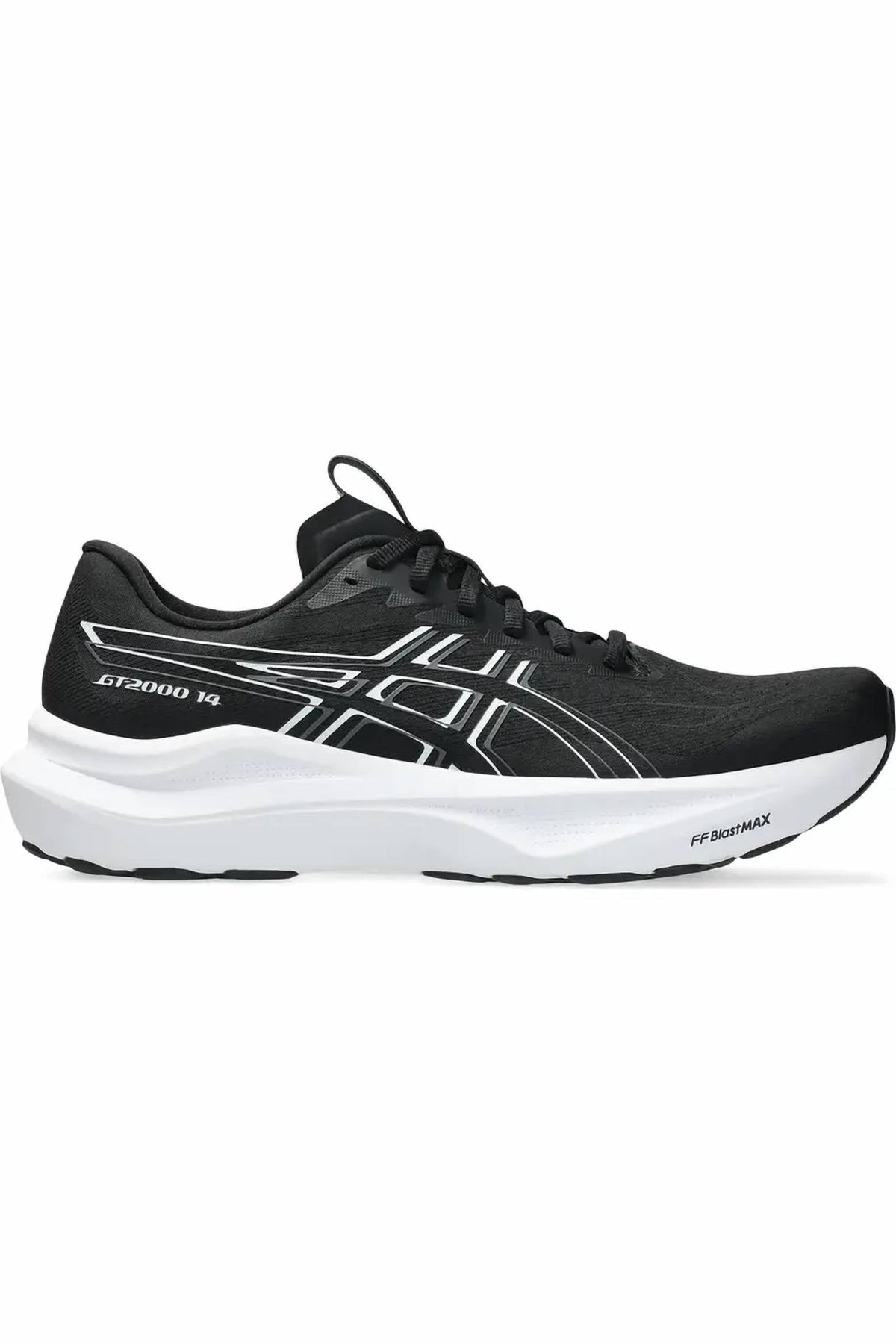 Tenis para correr de hombre color negro y blanco