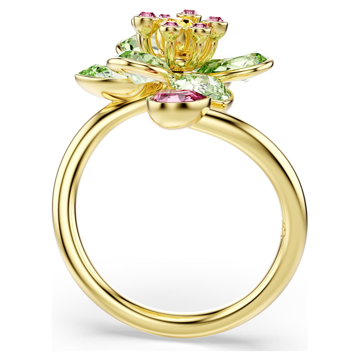 Anillo color verde y dorado