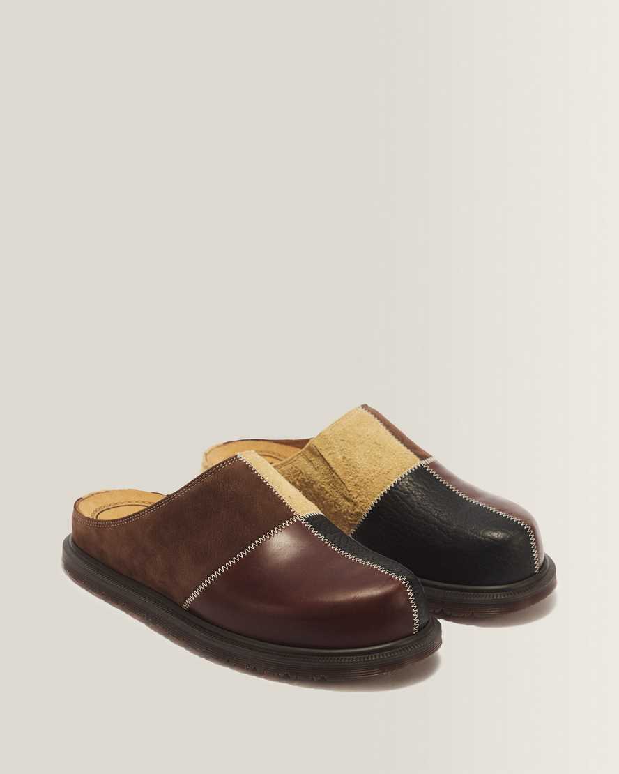 Zapatos destalonados de cuero
