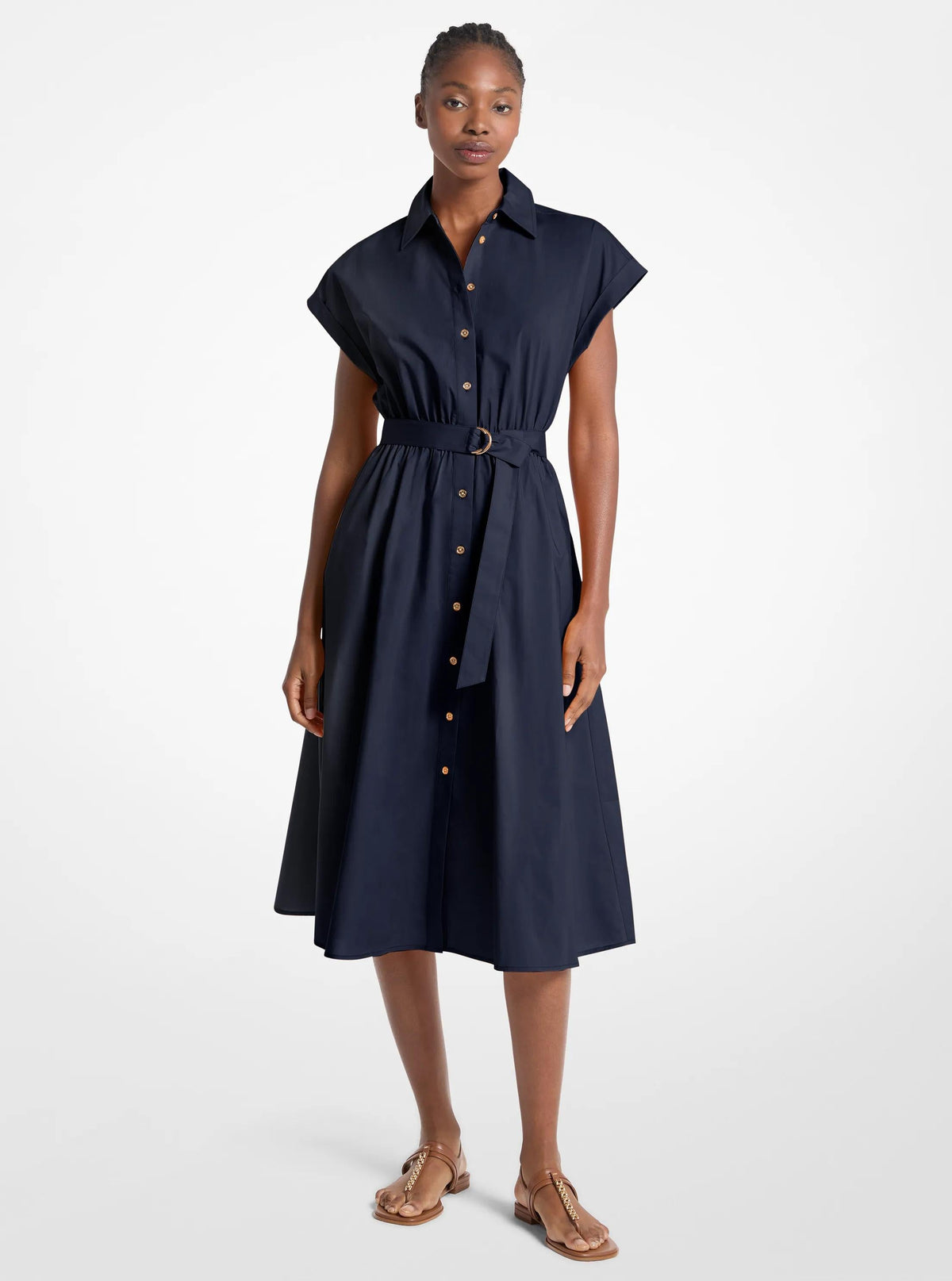 Vestido de algodón midi