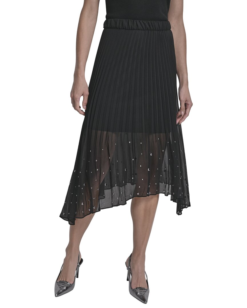 Falda de lino midi