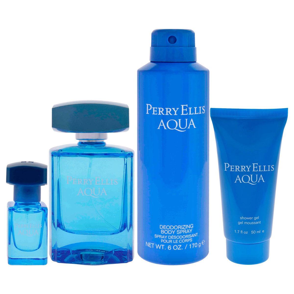 Gel de baño de hombre (4 unidades) 3,4 oz + 0,25 oz + 6,8 oz