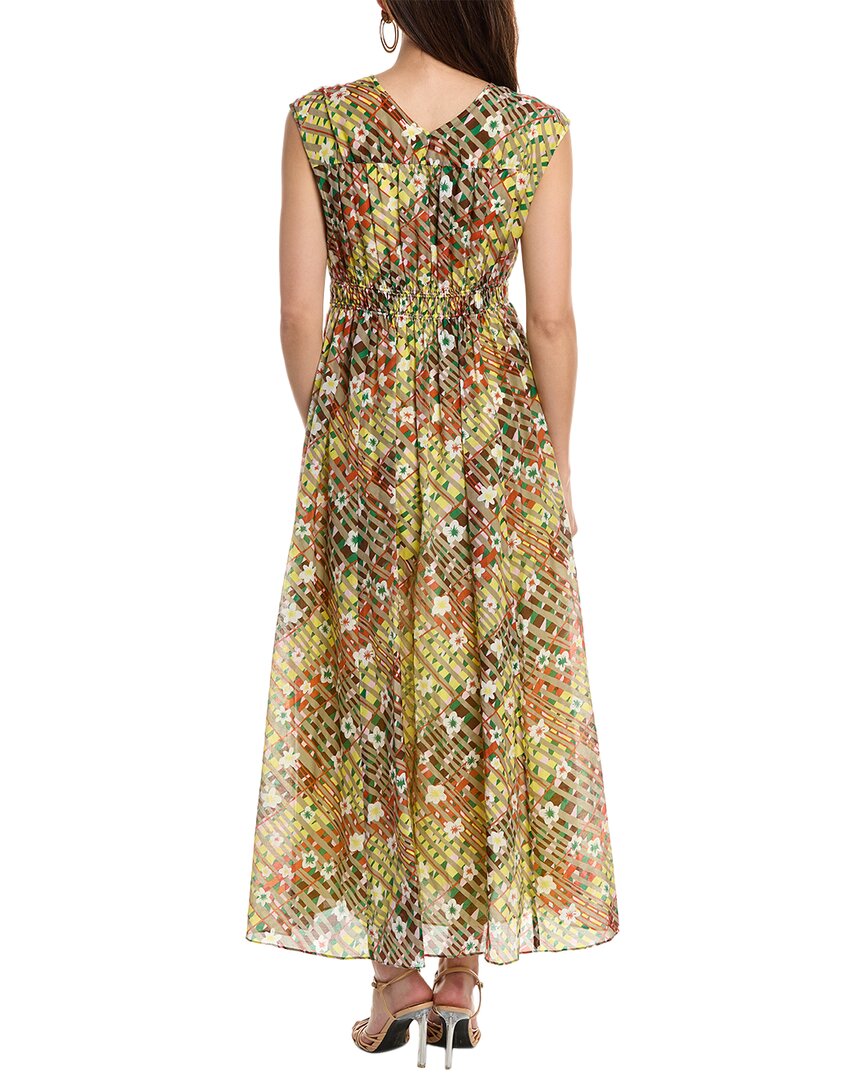 Vestido de mezcla de seda largo