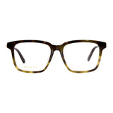 Gucci Gafas Cuadradas Marco Completo, Marco Negro y Lentes Demo Transparentes Gg1293Oa001