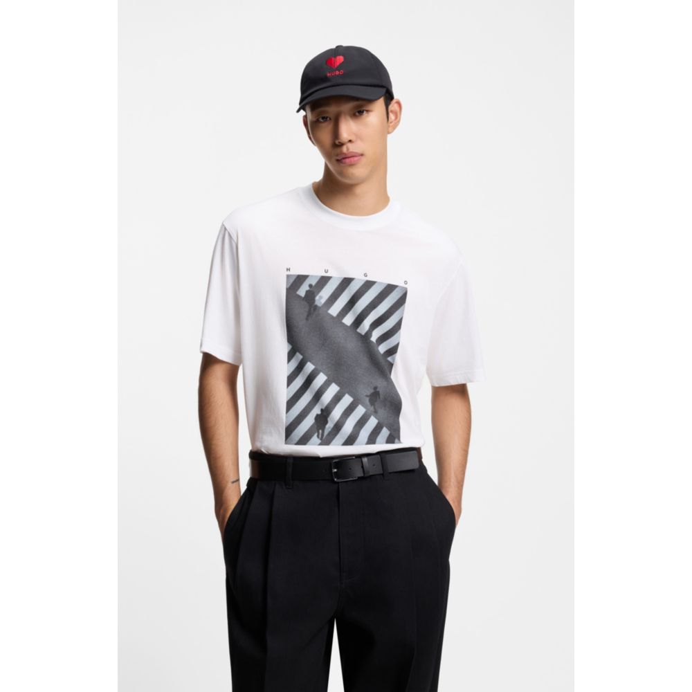 Camiseta de algodón con estampado