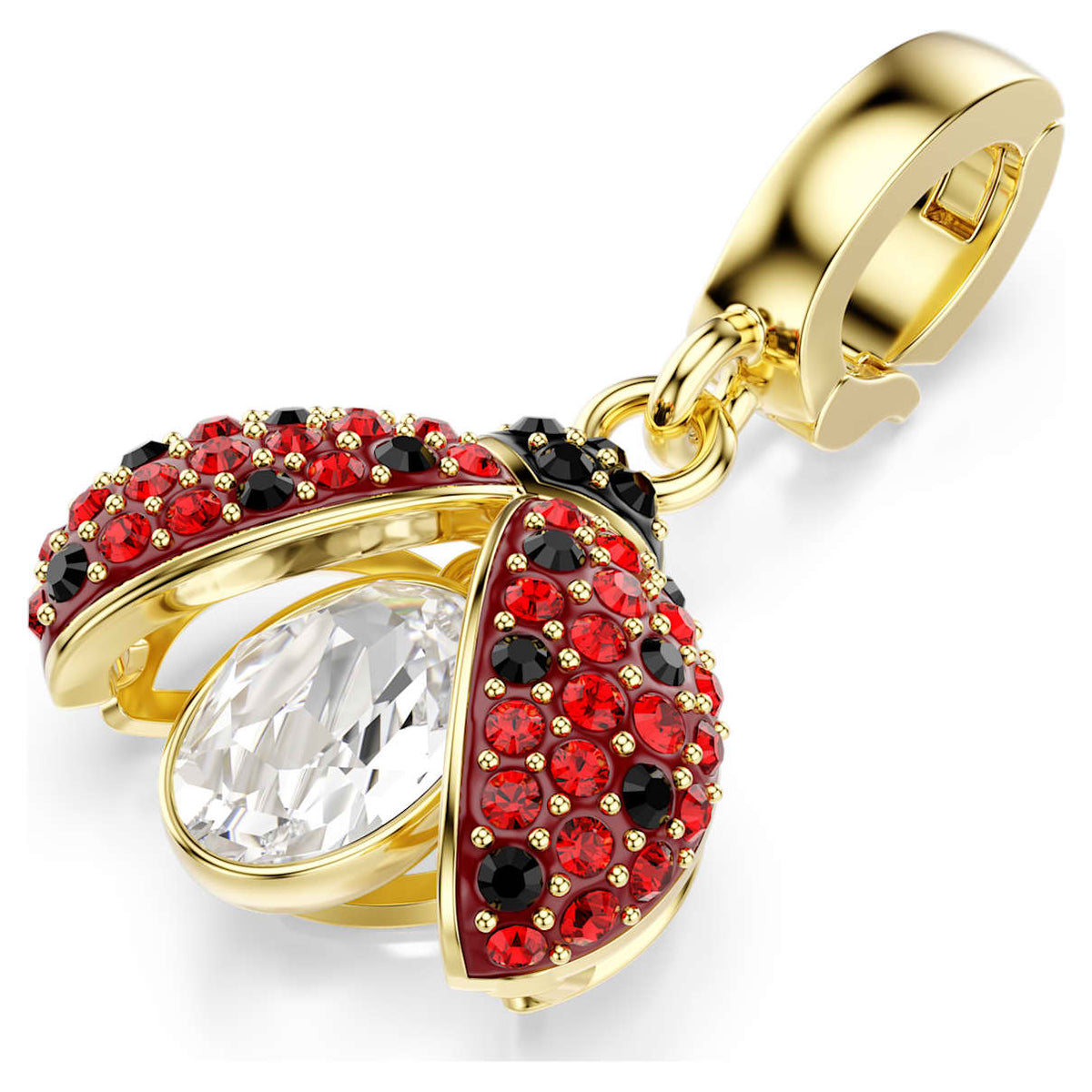 Dije color rojo y dorado