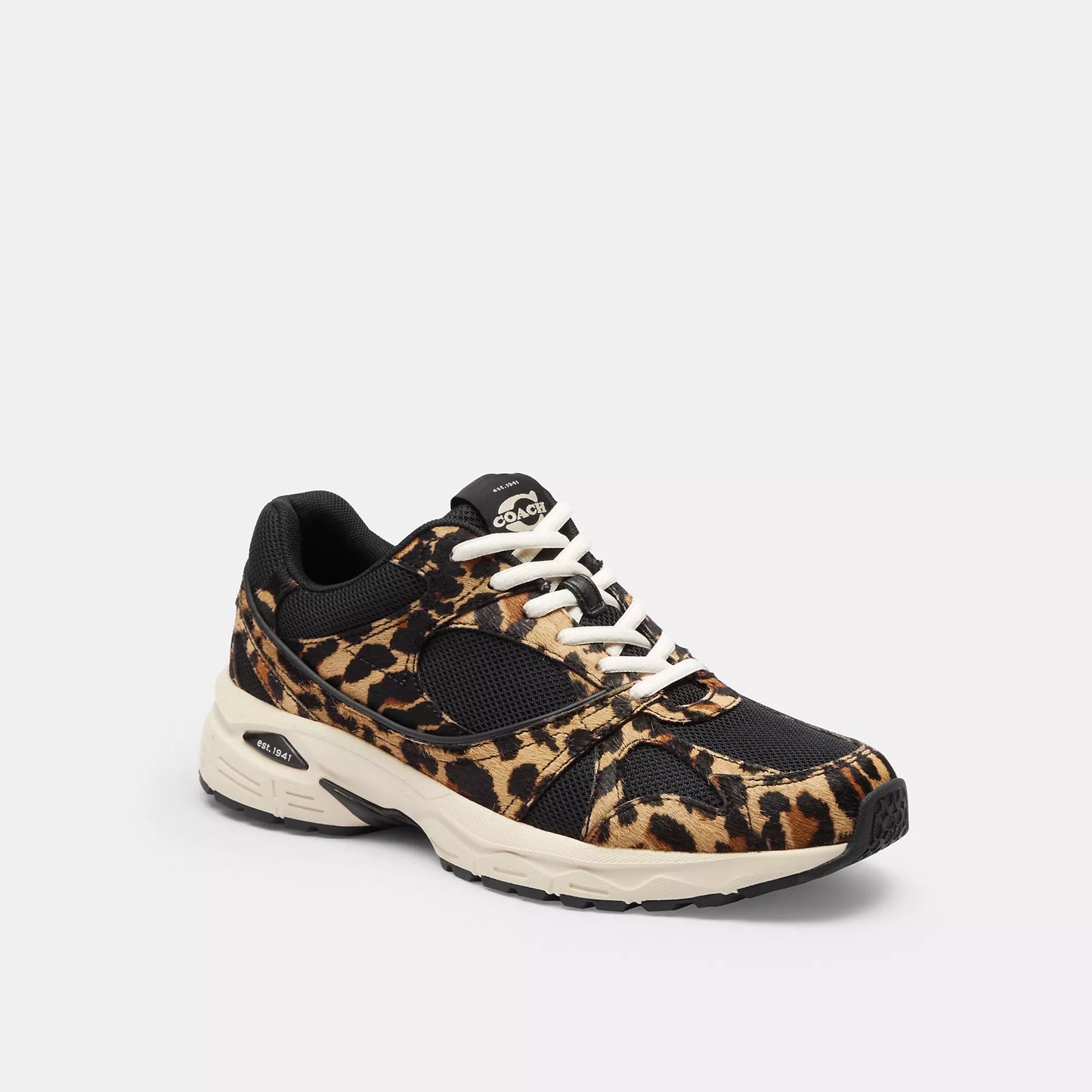 Coach Outlet Deportivo con Estampado de Leopardo