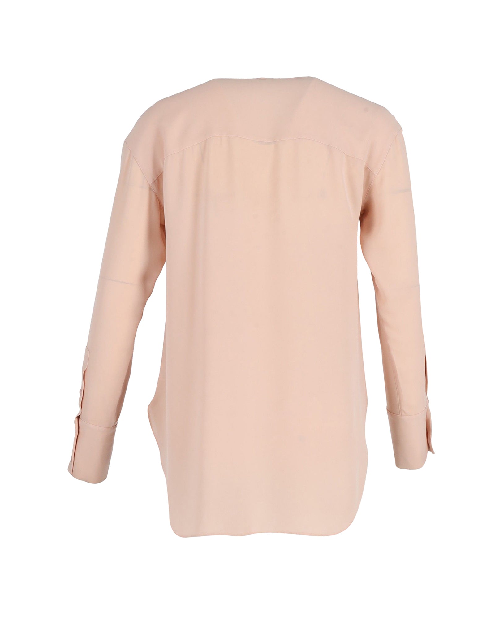 Blusa de seda color rosado