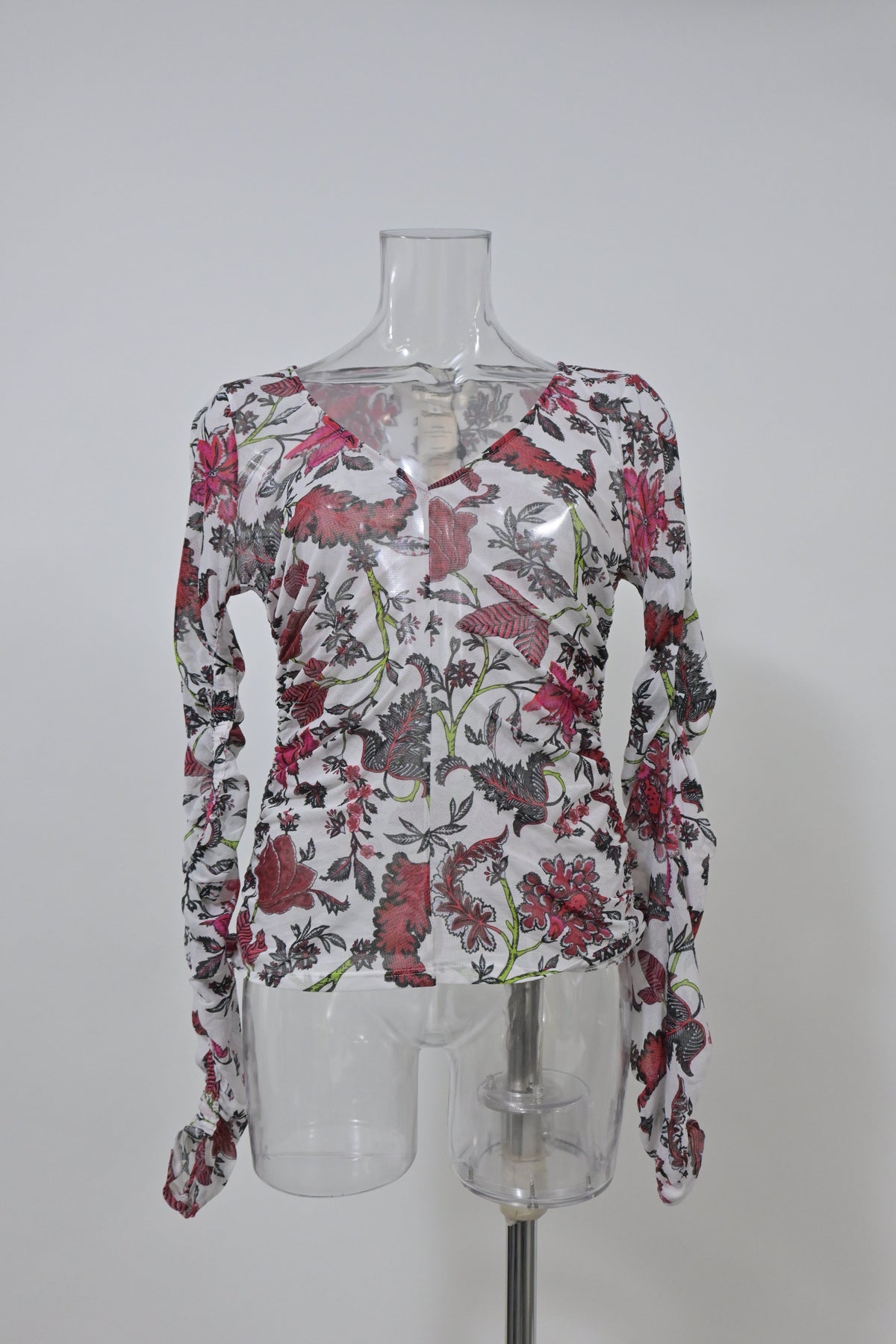 Top de nailon color blanco