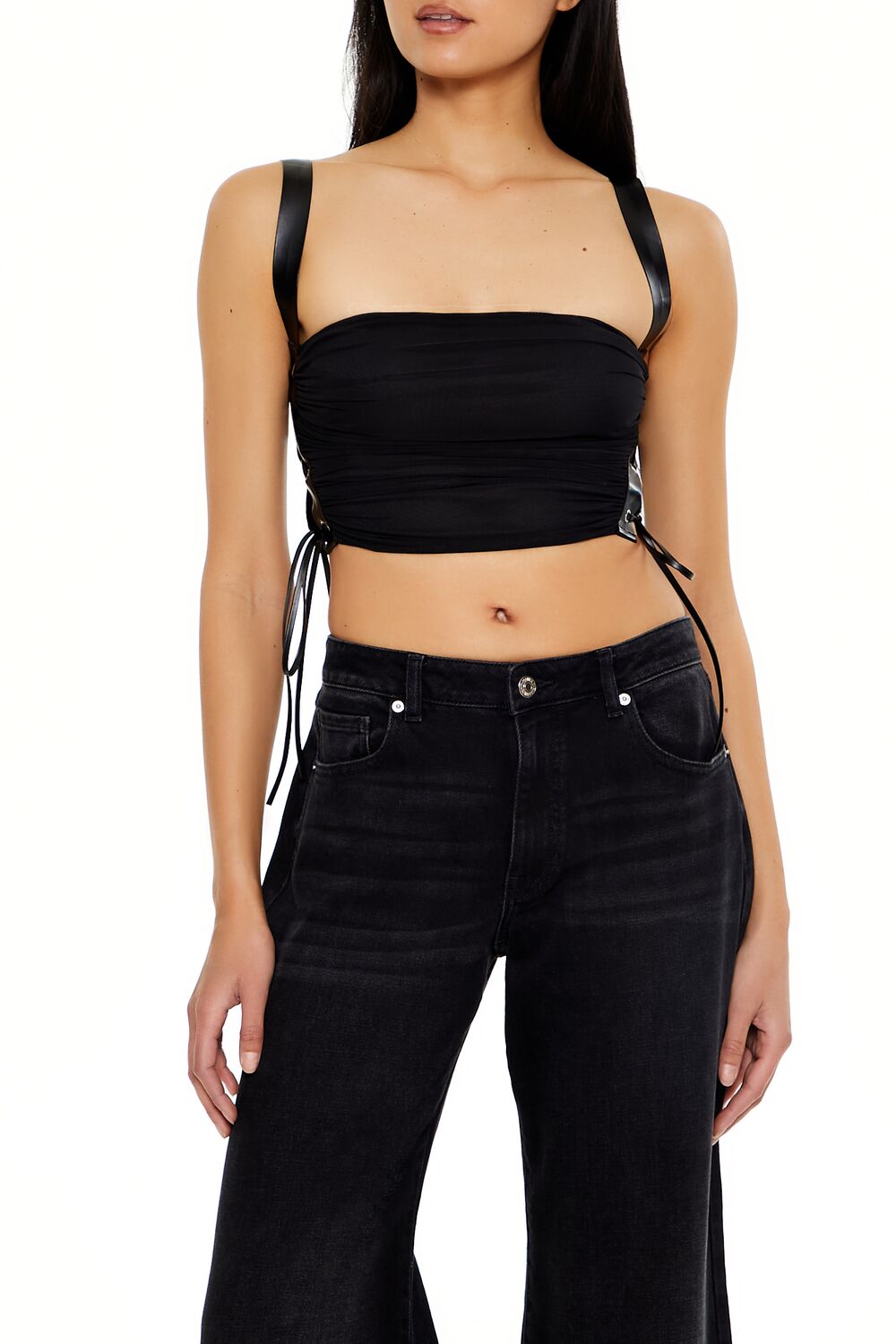 Top con cordones