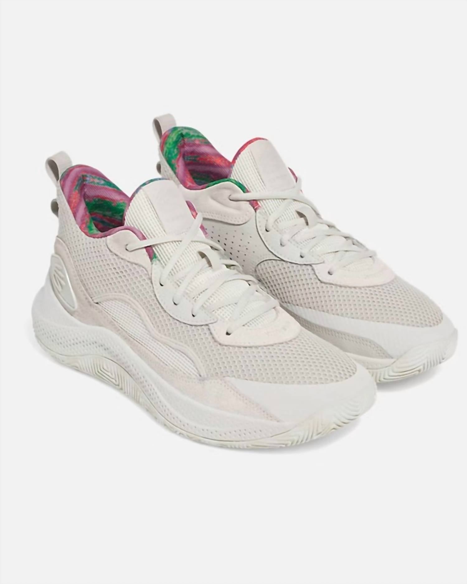Tenis infantil de gamuza color blanco