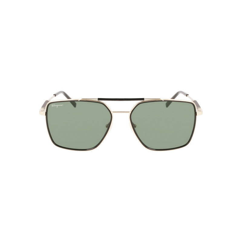 Gafas color negro y verde y dorado