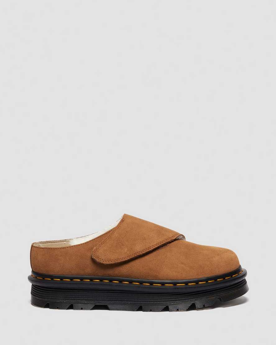 Zapatos destalonados de gamuza