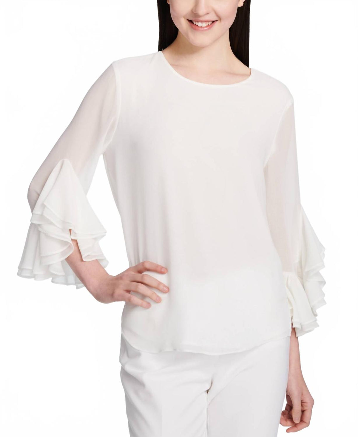 Top color blanco