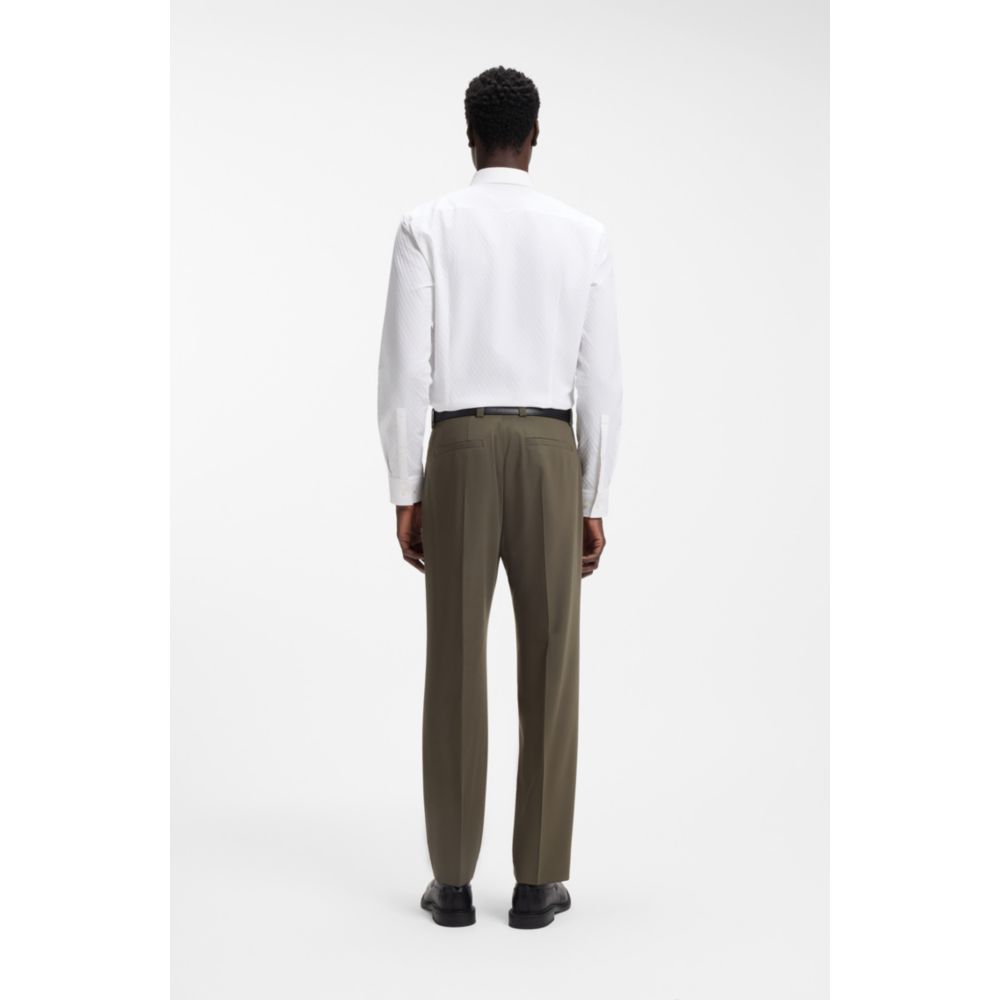 Camisa de algodón de corte ajustado