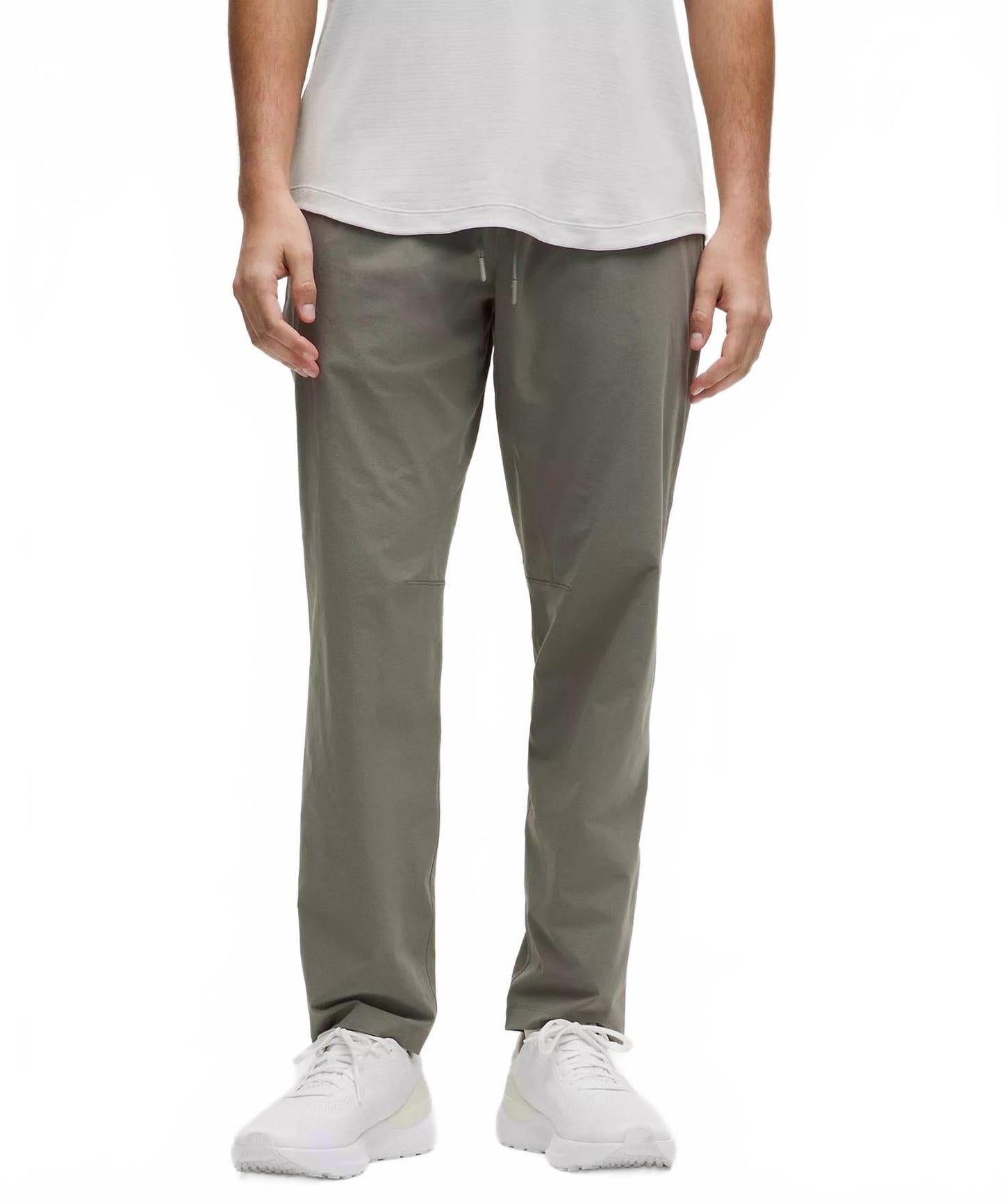 Pantalón de corte ajustado color gris
