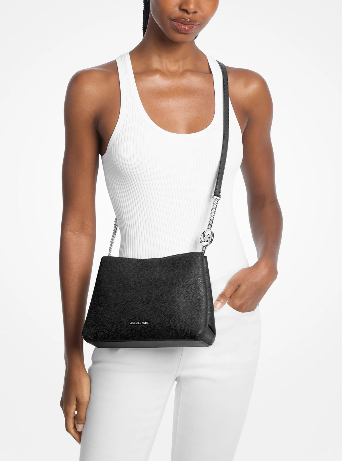 Bolso cruzado de cuero