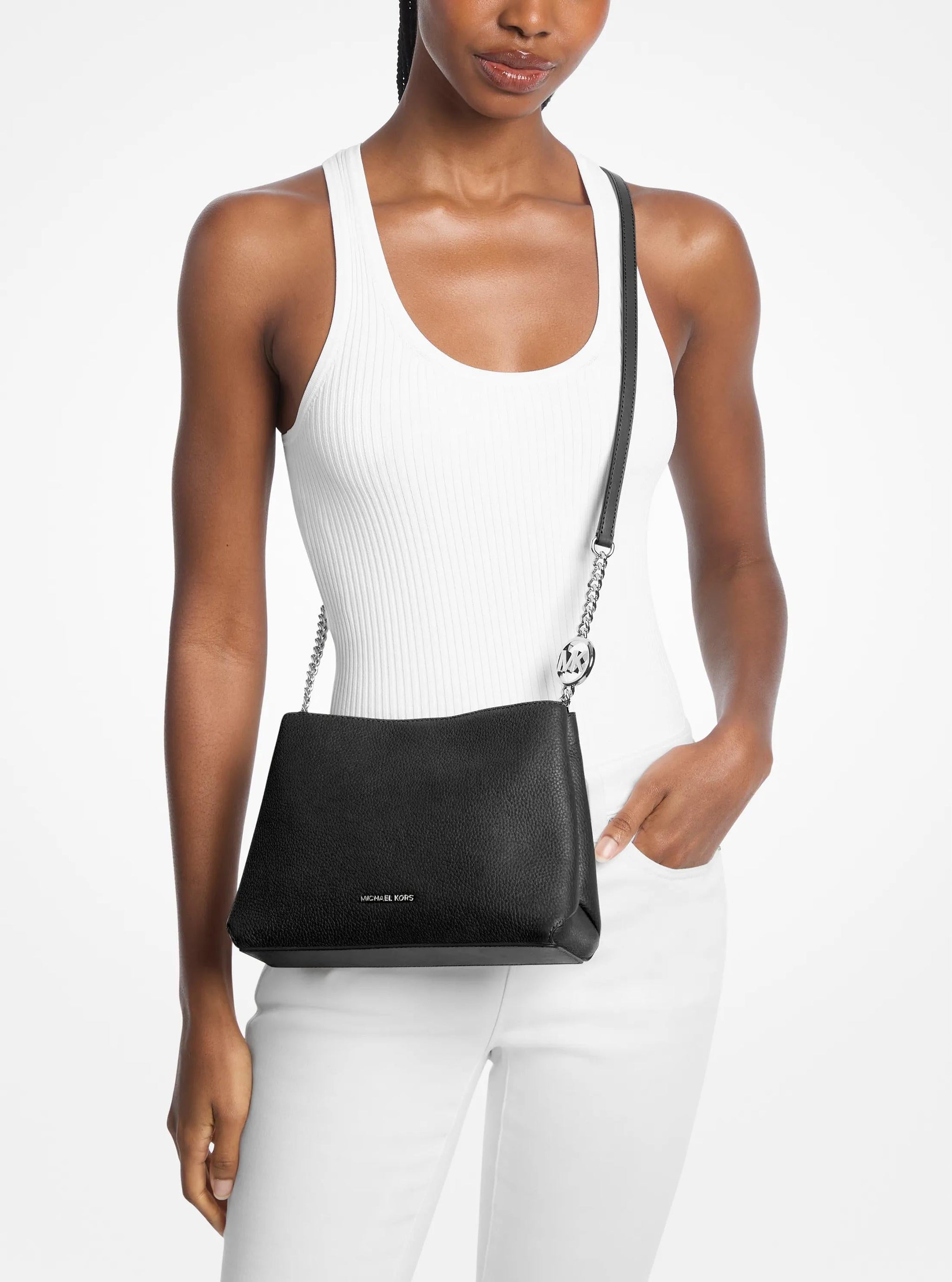 Bolso cruzado de cuero