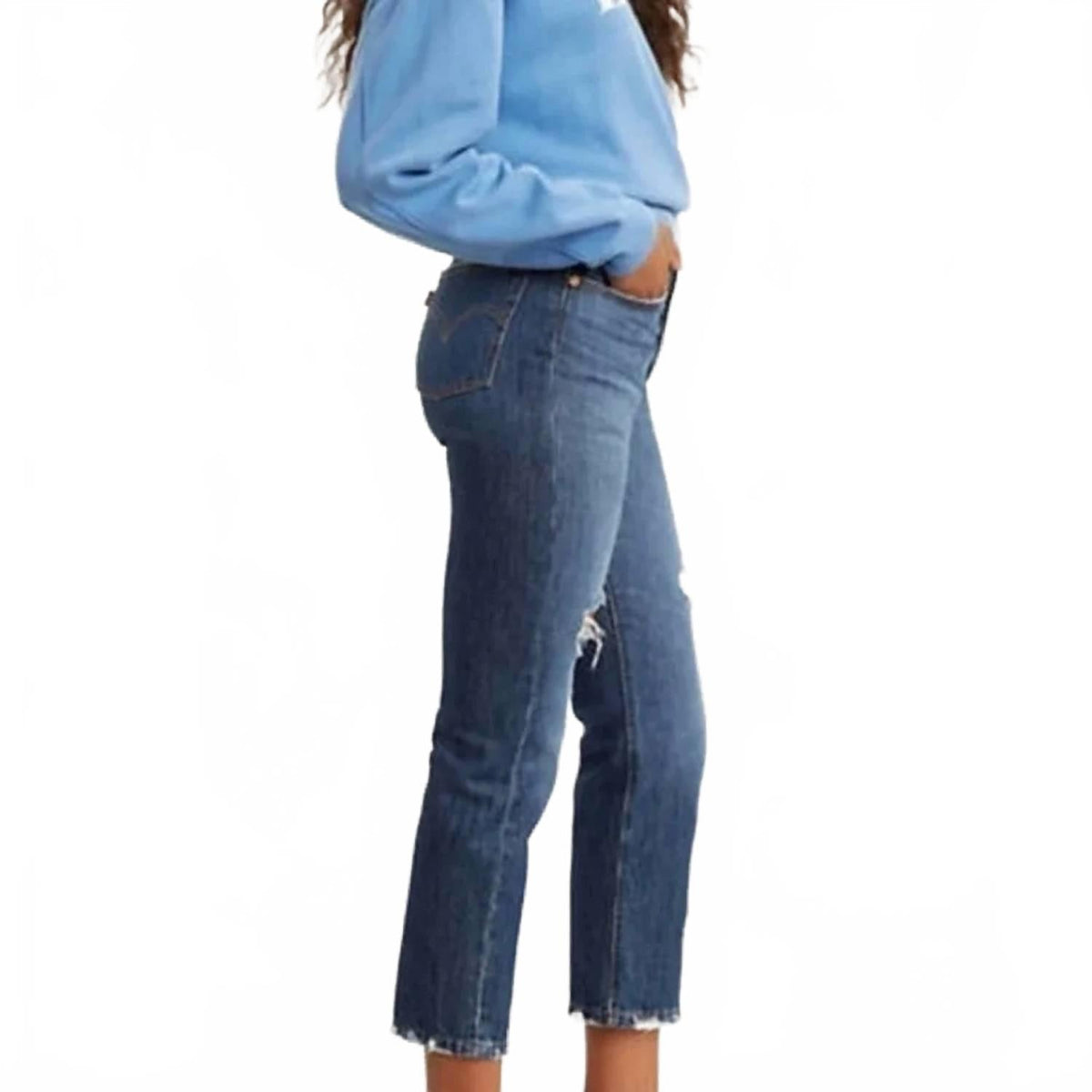 Jean color azul