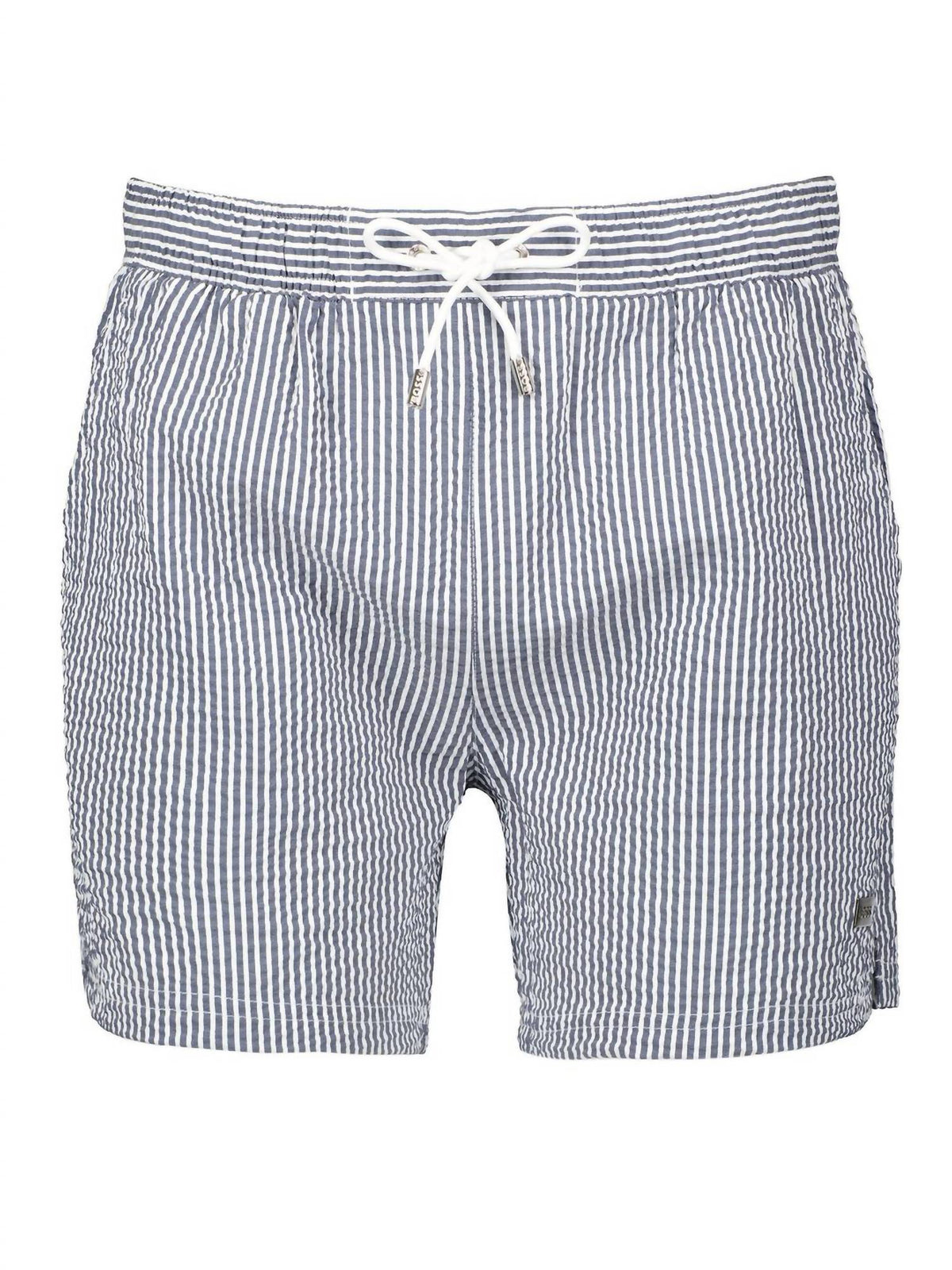 Pantaloneta de baño a rayas color azul marino
