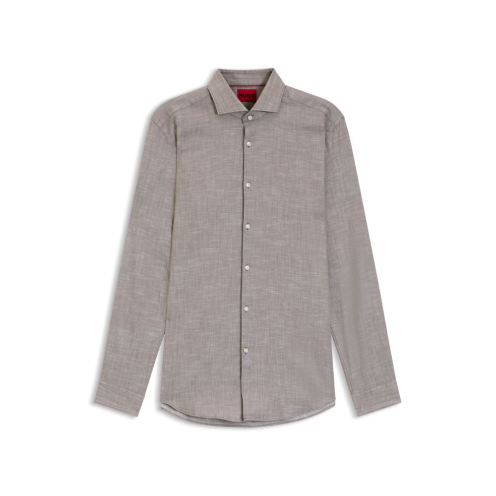 Camisa de algodón de corte ajustado