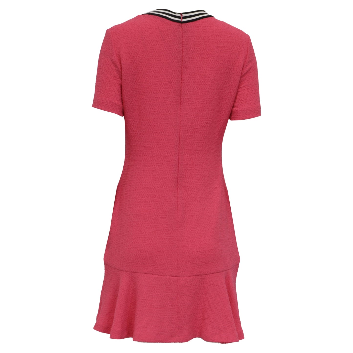 Sandro Reva Mini Vestido Manga Corta en Poliéster Rosado