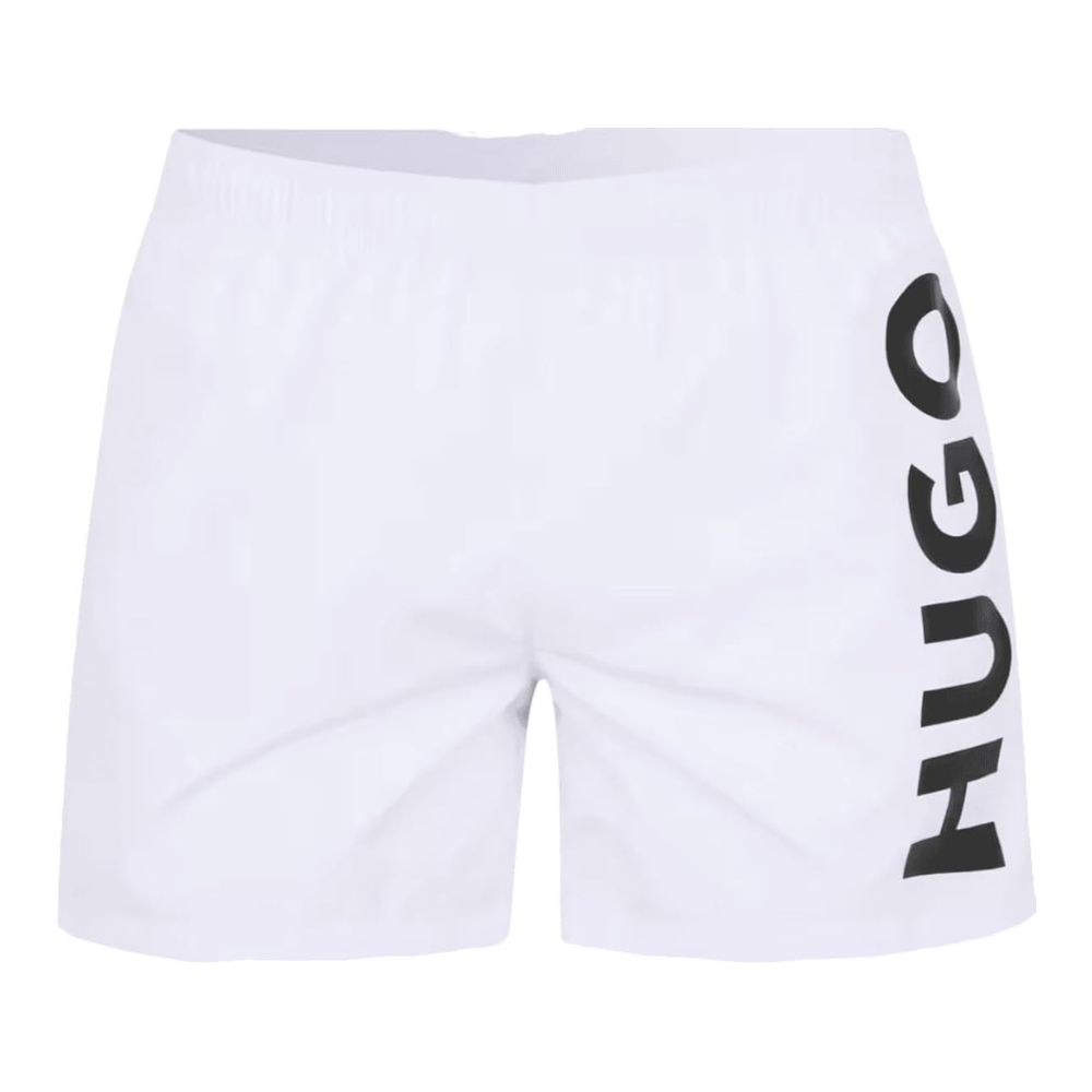 Pantaloneta de baño de hombre color blanco