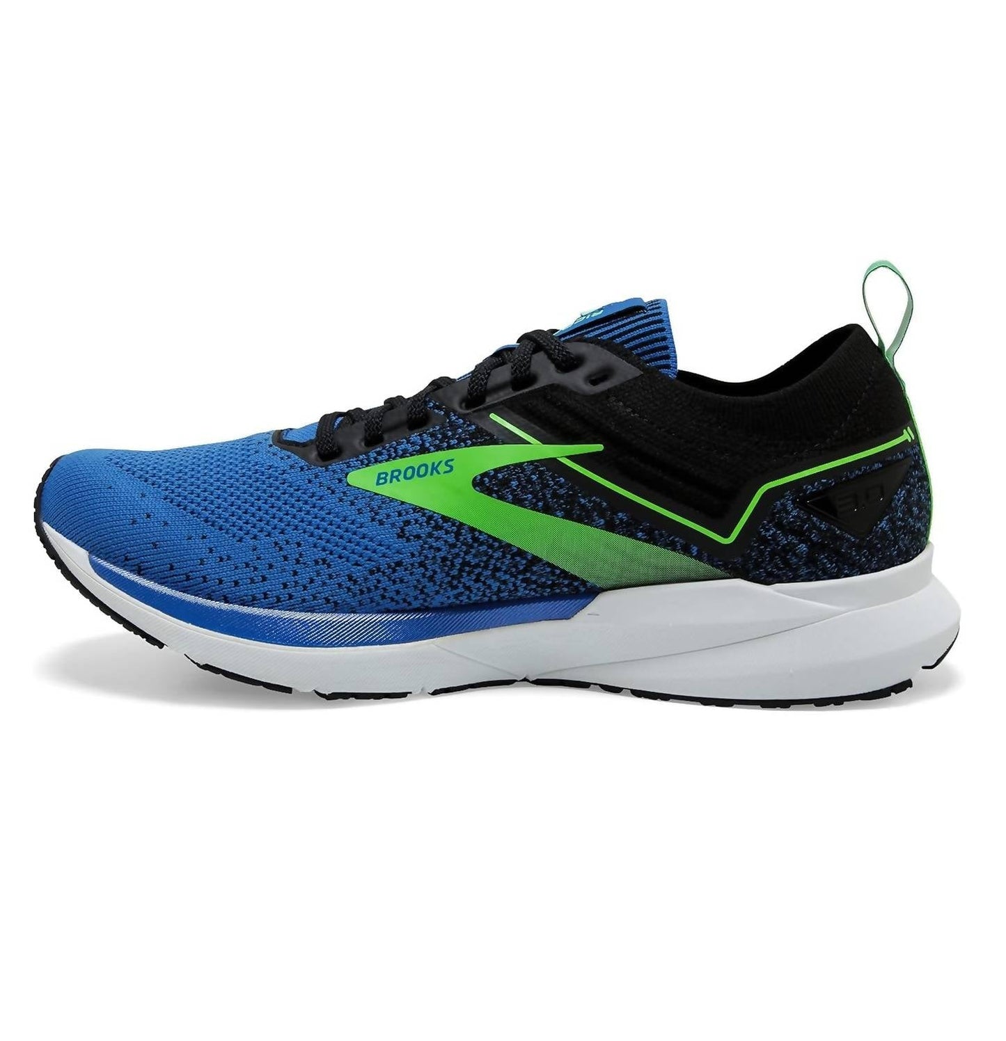 Tenis para correr de hombre color negro y blanco y rojo